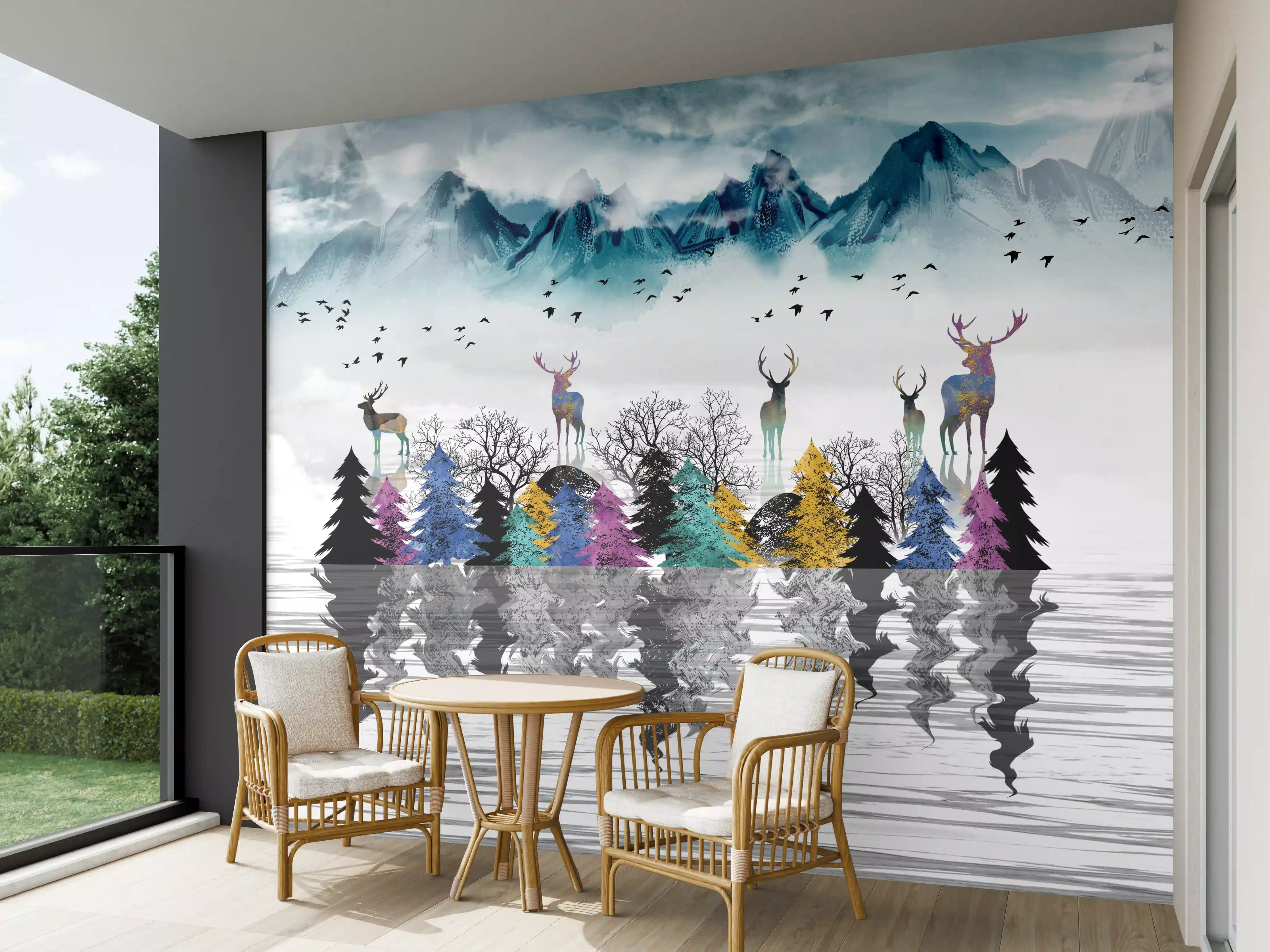 Wandverkleidung außen - Künstlerische Landschaft - Portrait