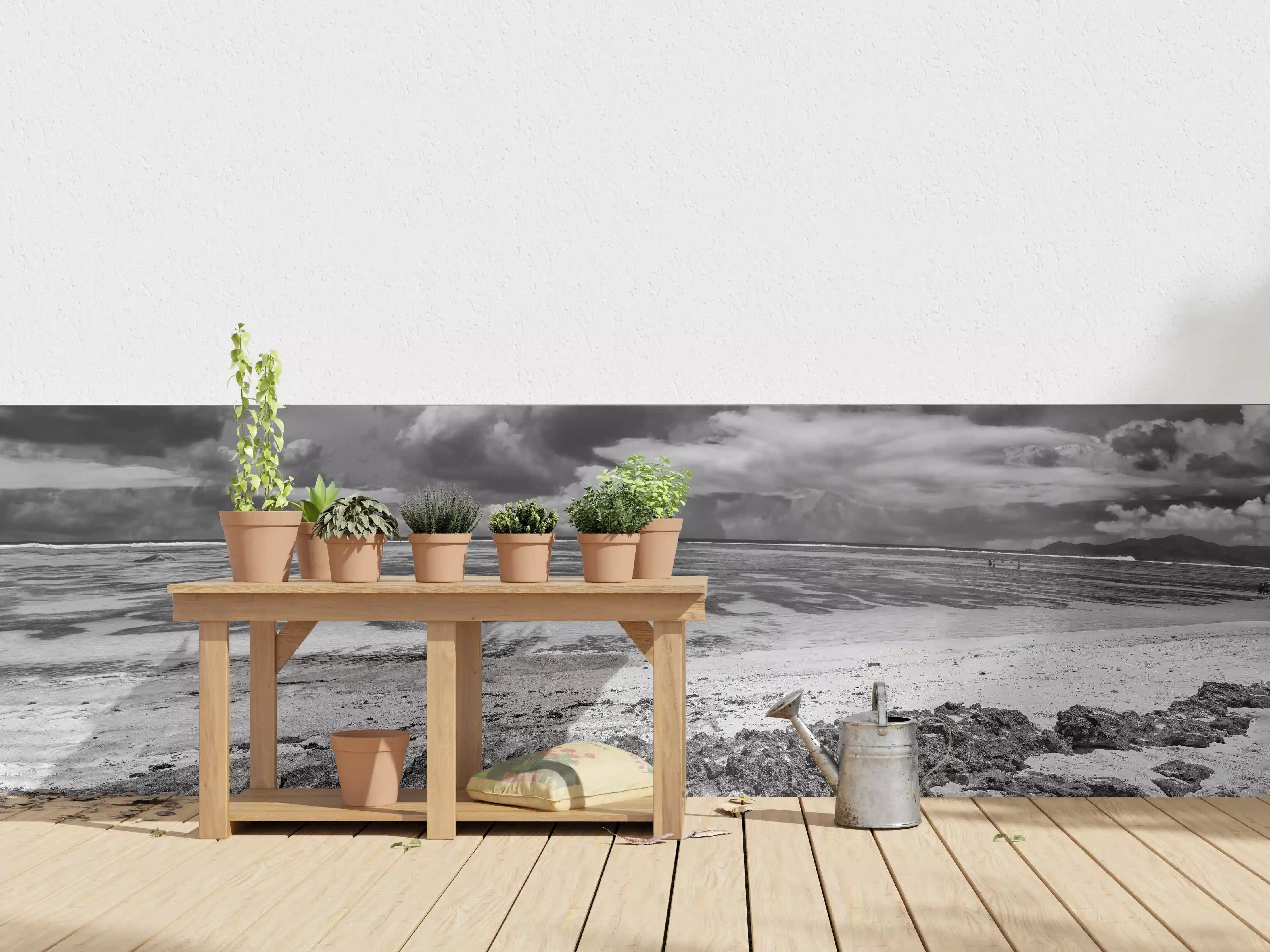 Wandverkleidung außen - La Digue Meer und Felsen