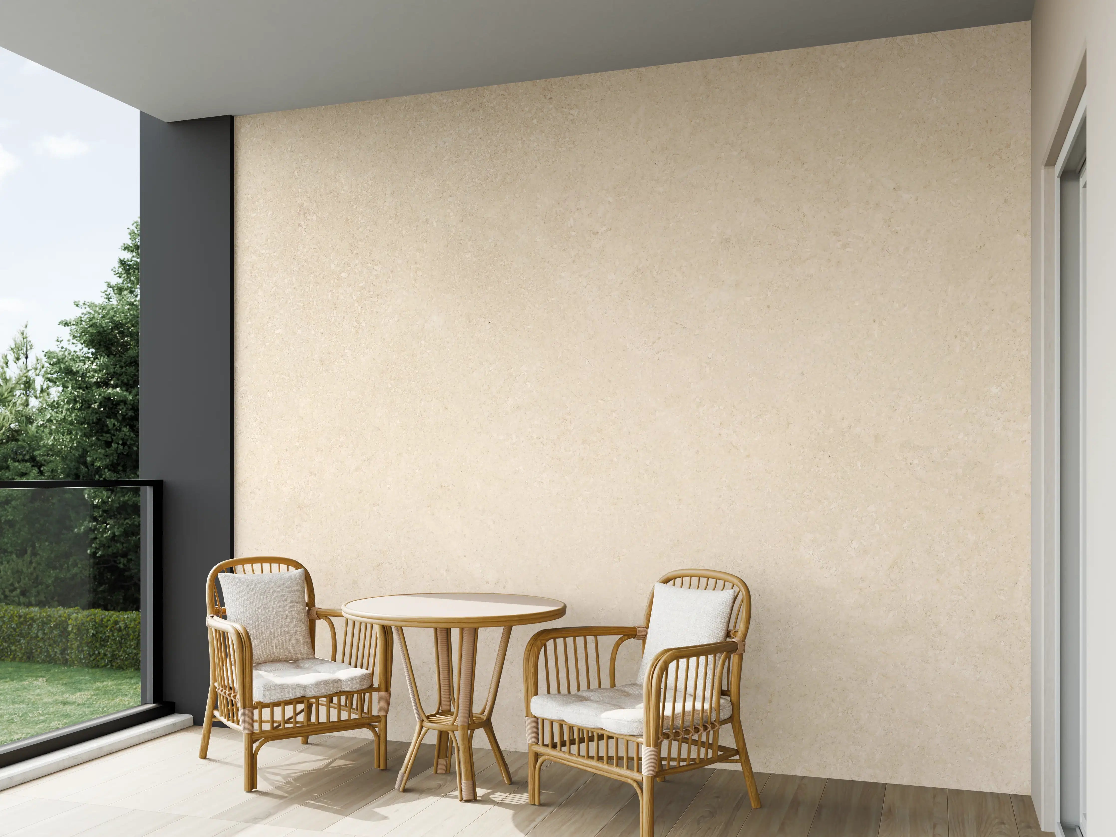 Wandverkleidung außen - Limestone Marble Cream Texture