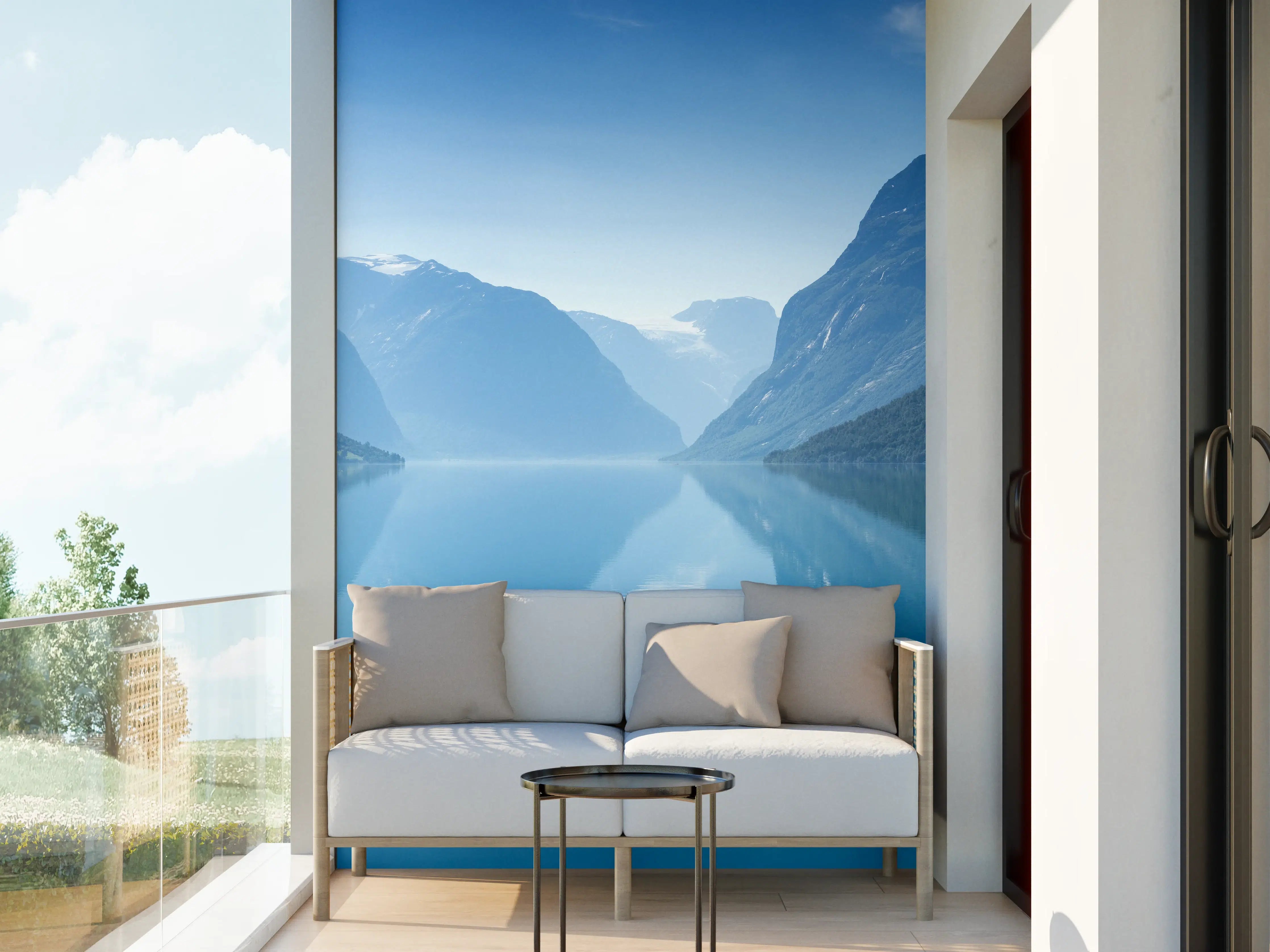 Wandverkleidung außen - Lovatnet See - Norwegen