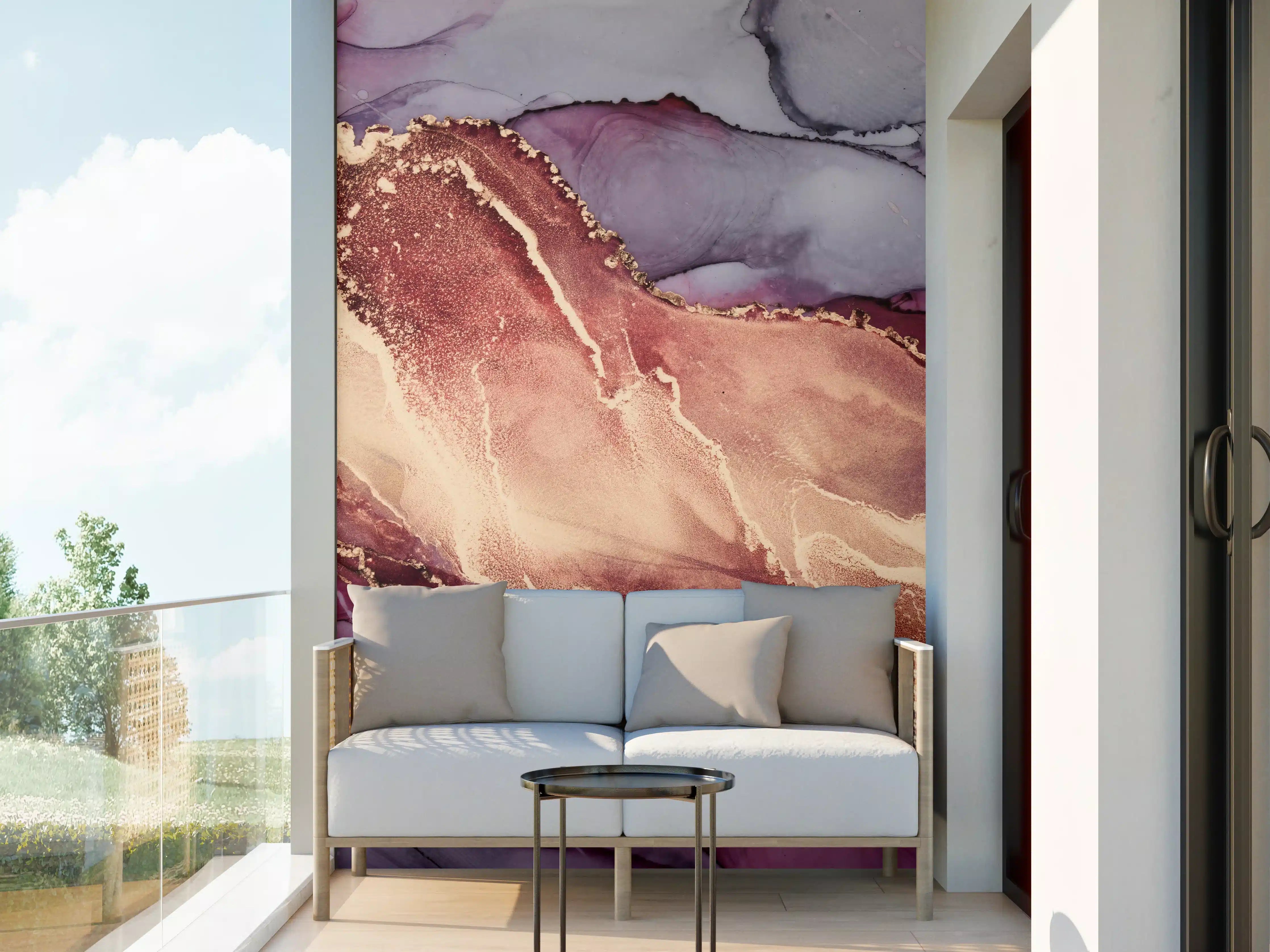 Wandverkleidung außen - Luxuriöser Hintergrund - Alkoholtuschetechnik