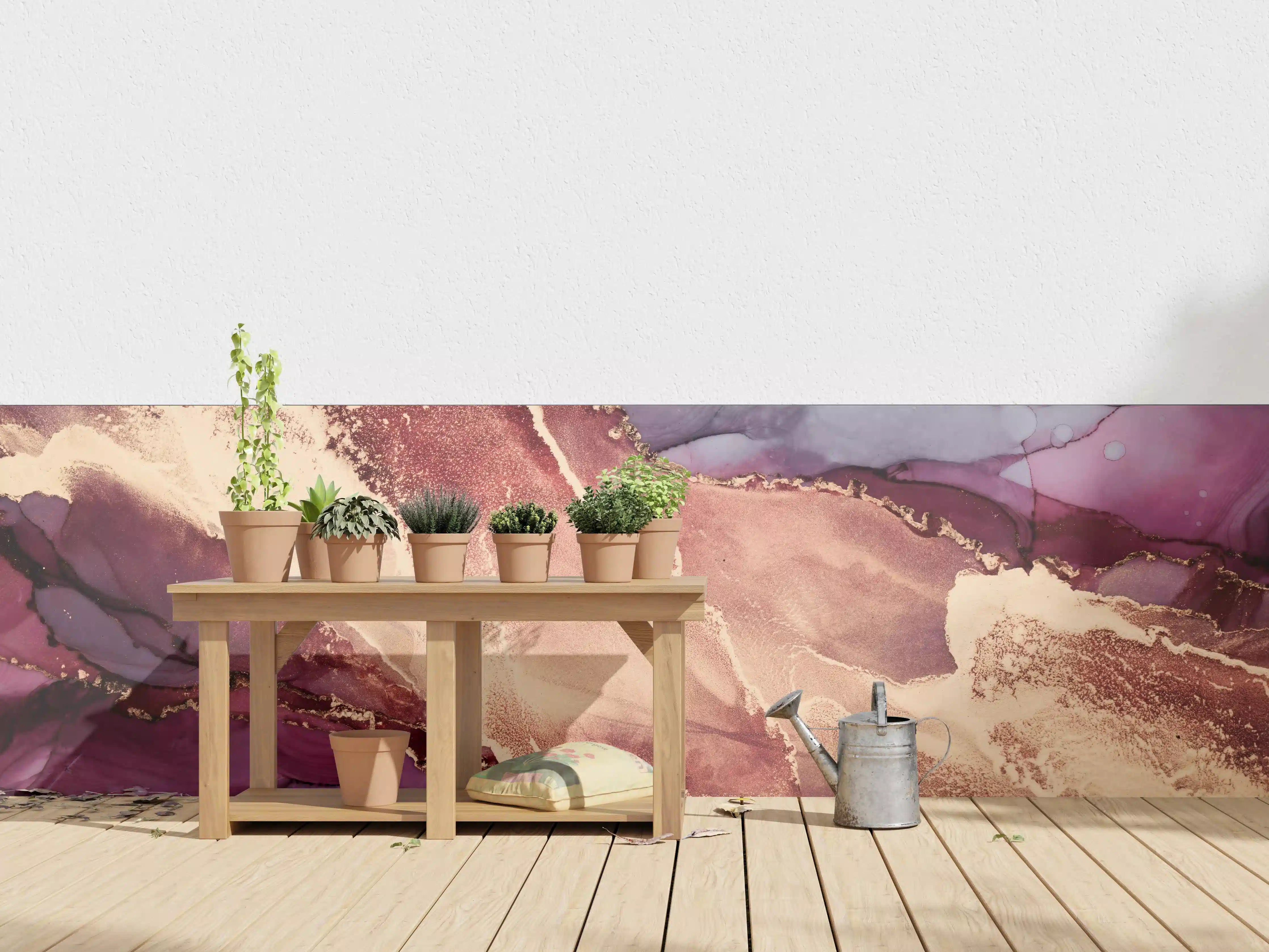 Wandverkleidung außen - Luxuriöser Hintergrund - Alkoholtuschetechnik