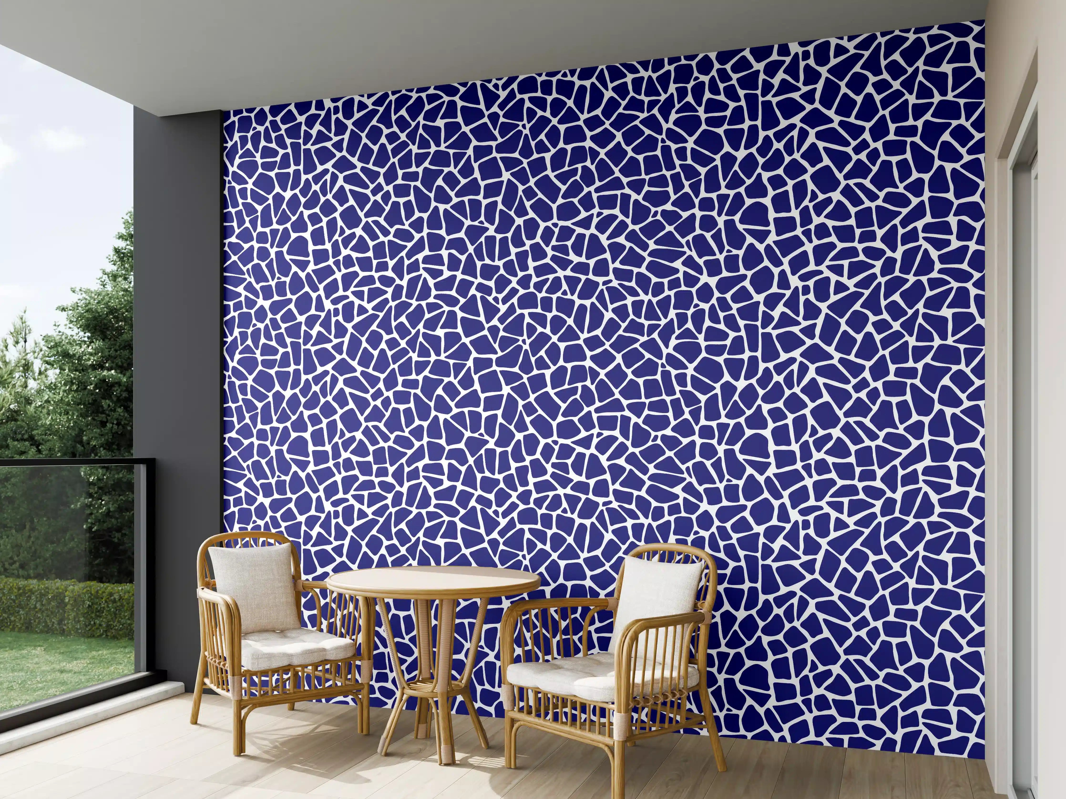 Wandverkleidung außen - Luxus-Blau-Grau-Mosaikfliese