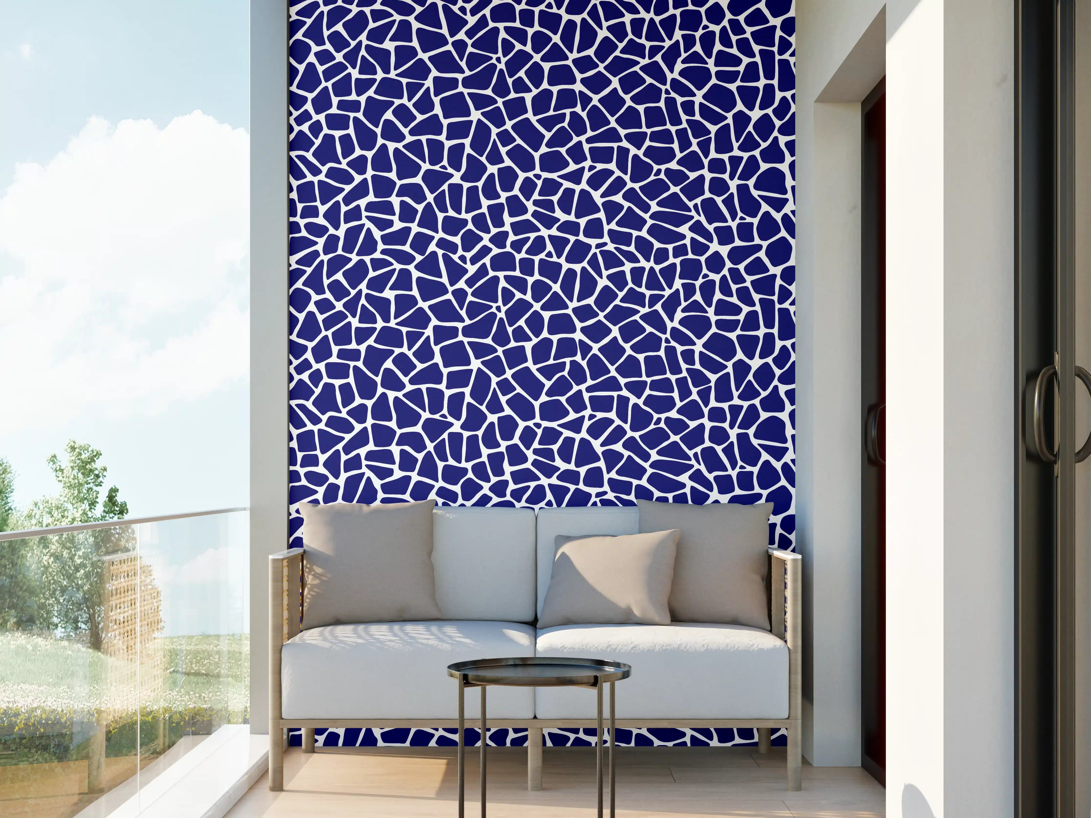 Wandverkleidung außen - Luxus-Blau-Grau-Mosaikfliese