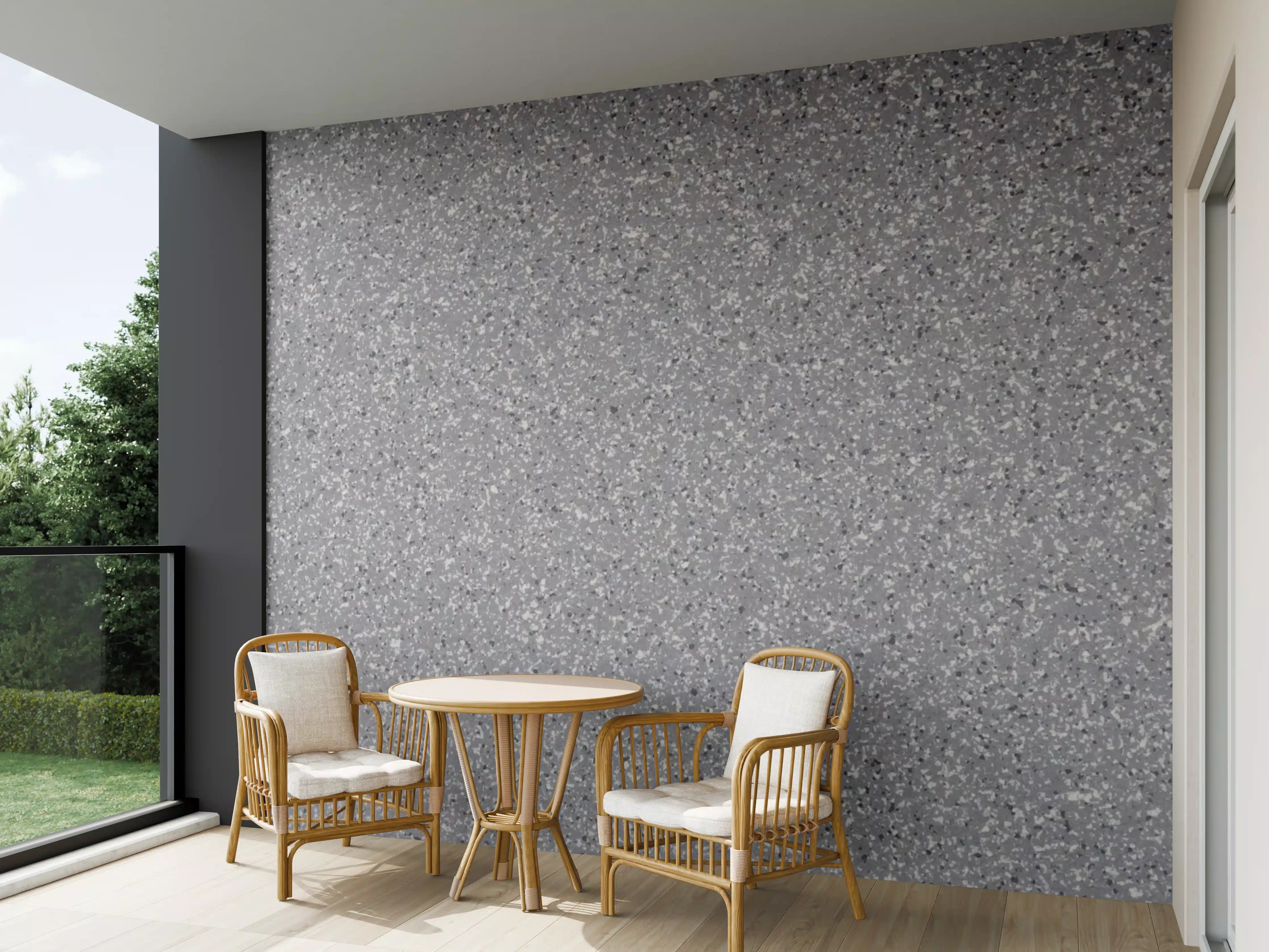 Wandverkleidung außen - Luxus-Weiße Granit-Textur mit grauen Akzenten
