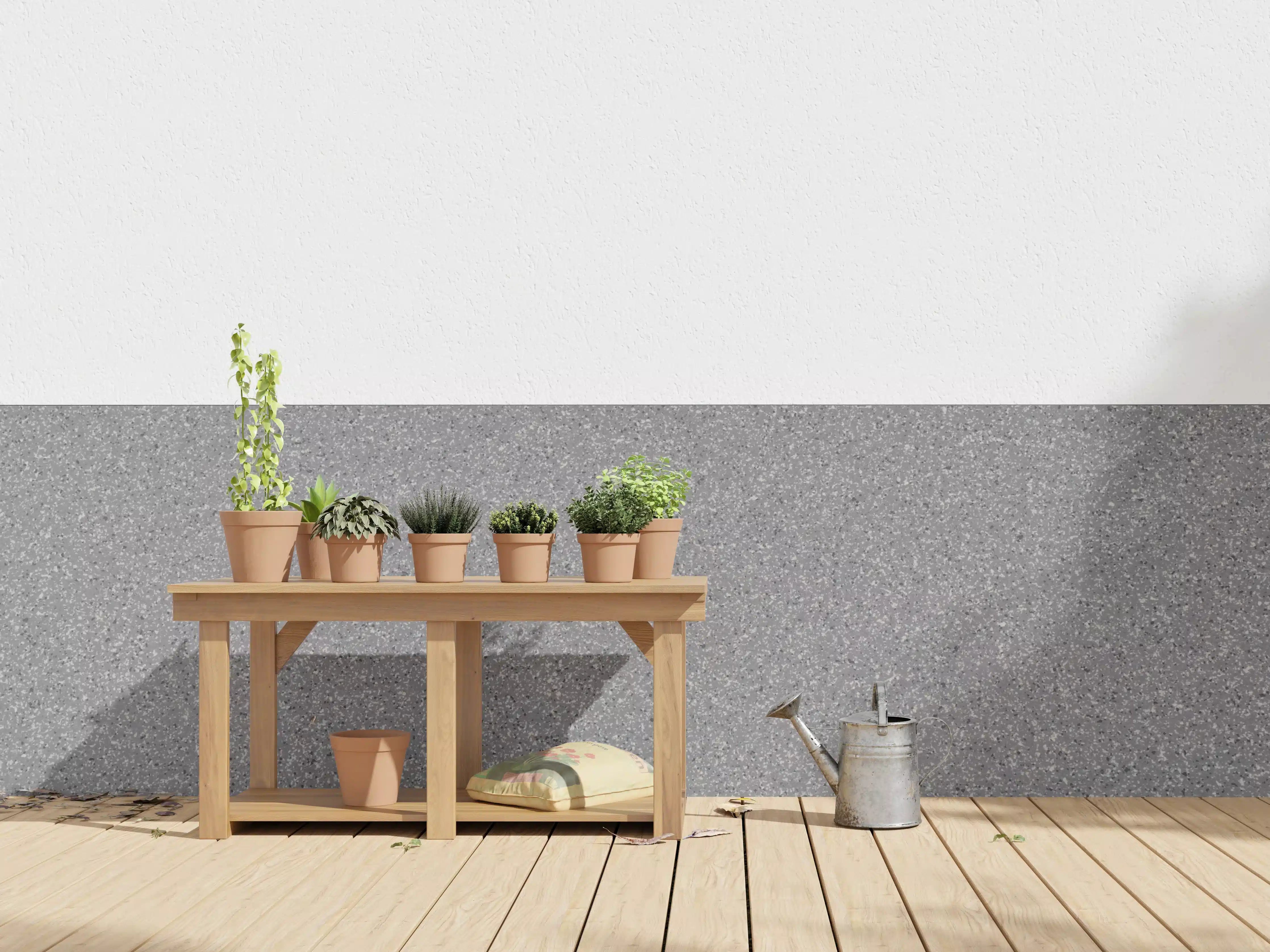 Wandverkleidung außen - Luxus-Weiße Granit-Textur mit grauen Akzenten