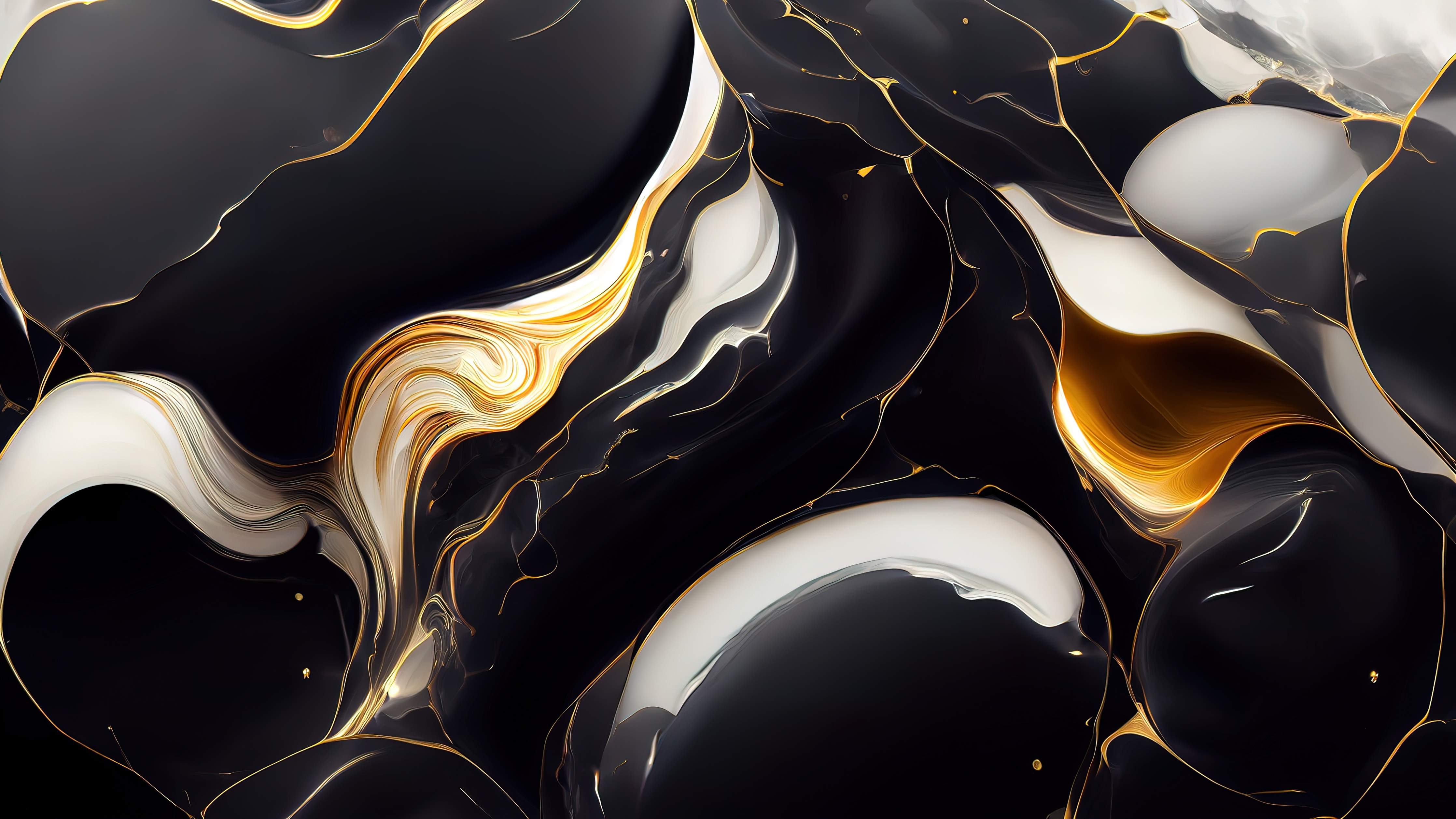 Wandverkleidung außen-Luxus-Weiße und Schwarze Marmor-Textur mit Goldakzenten