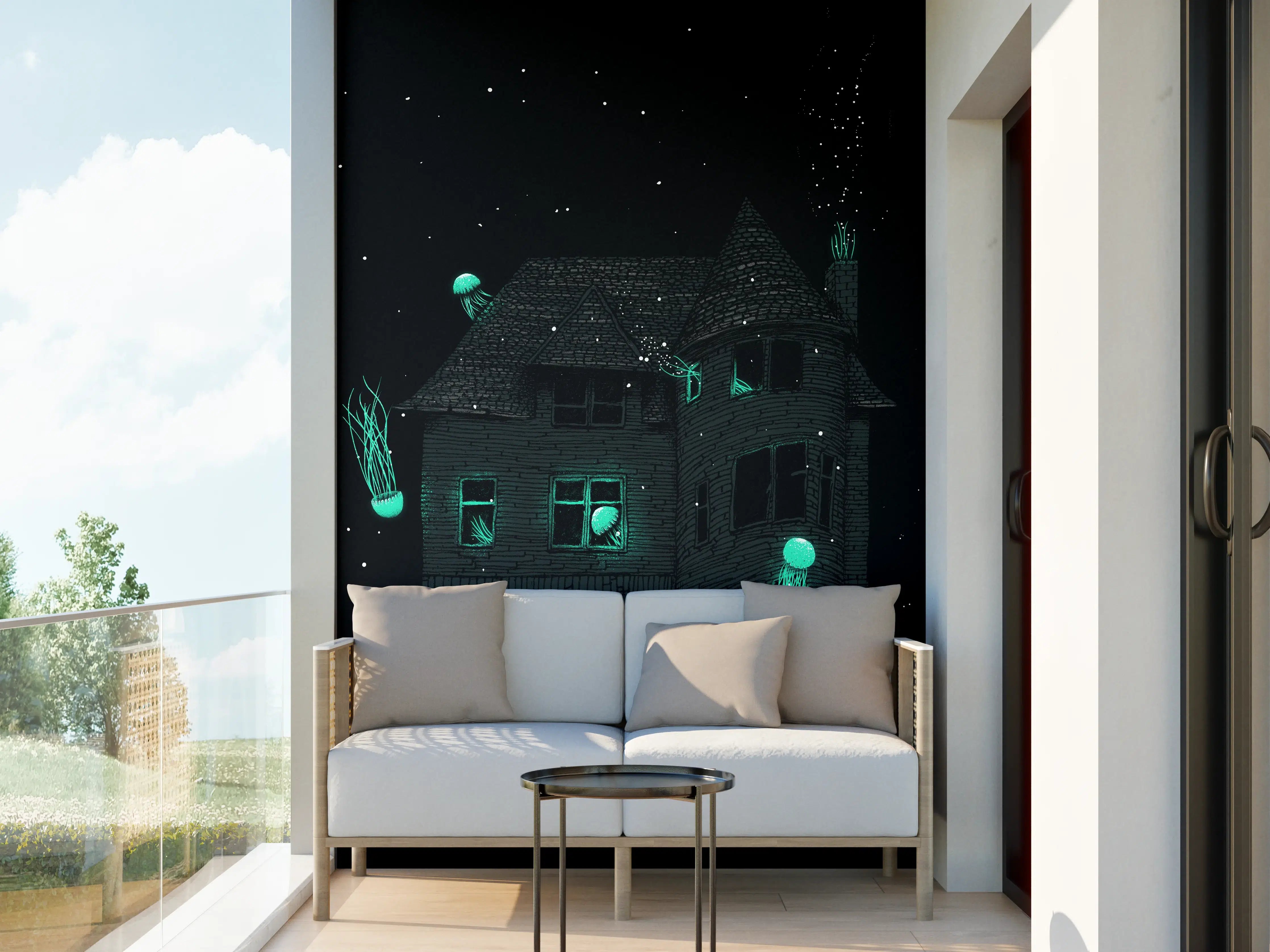 Wandverkleidung außen - Magisches Haus Sternennacht