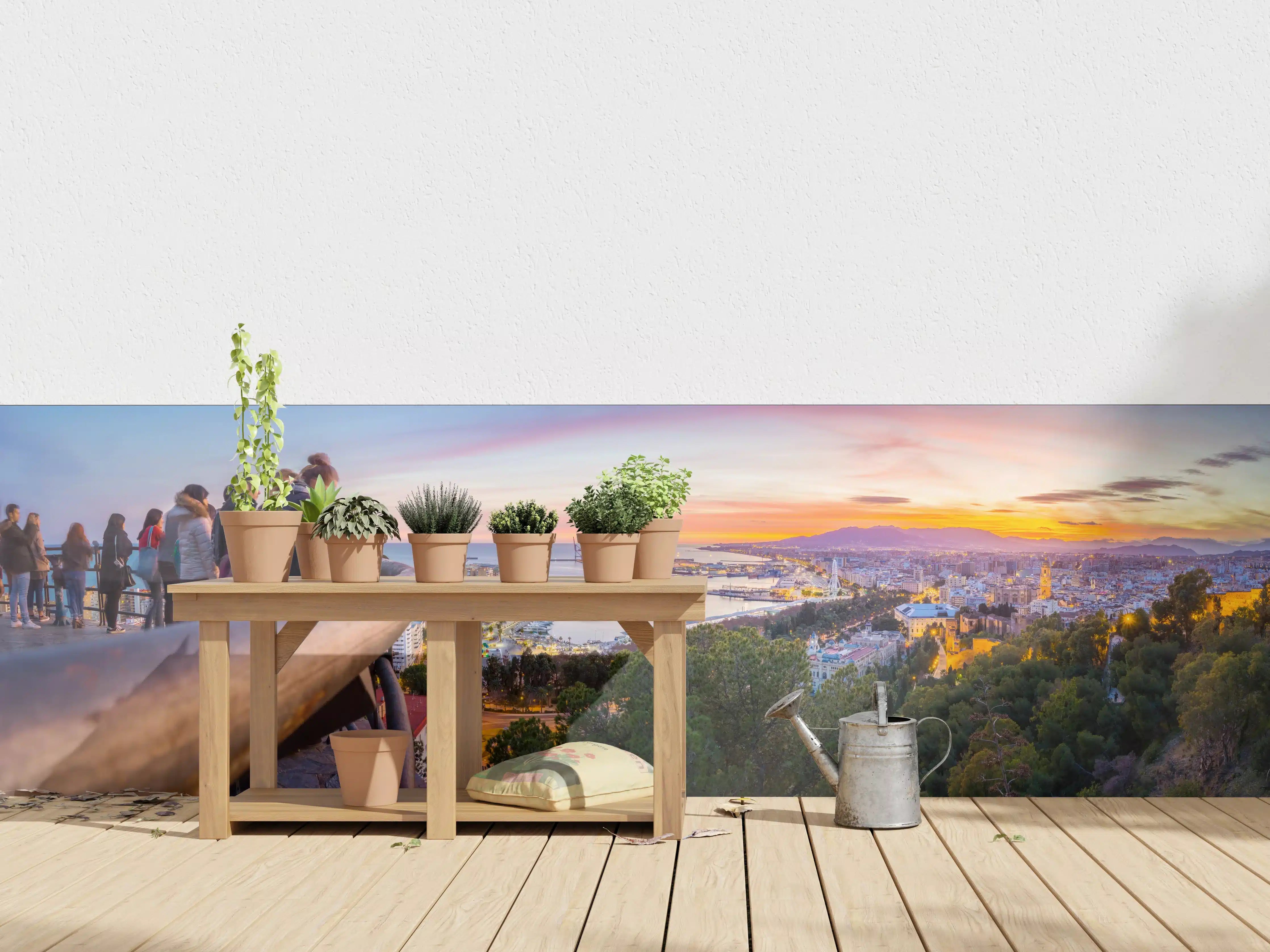 Wandverkleidung außen - Málaga Aussicht von den Bergen