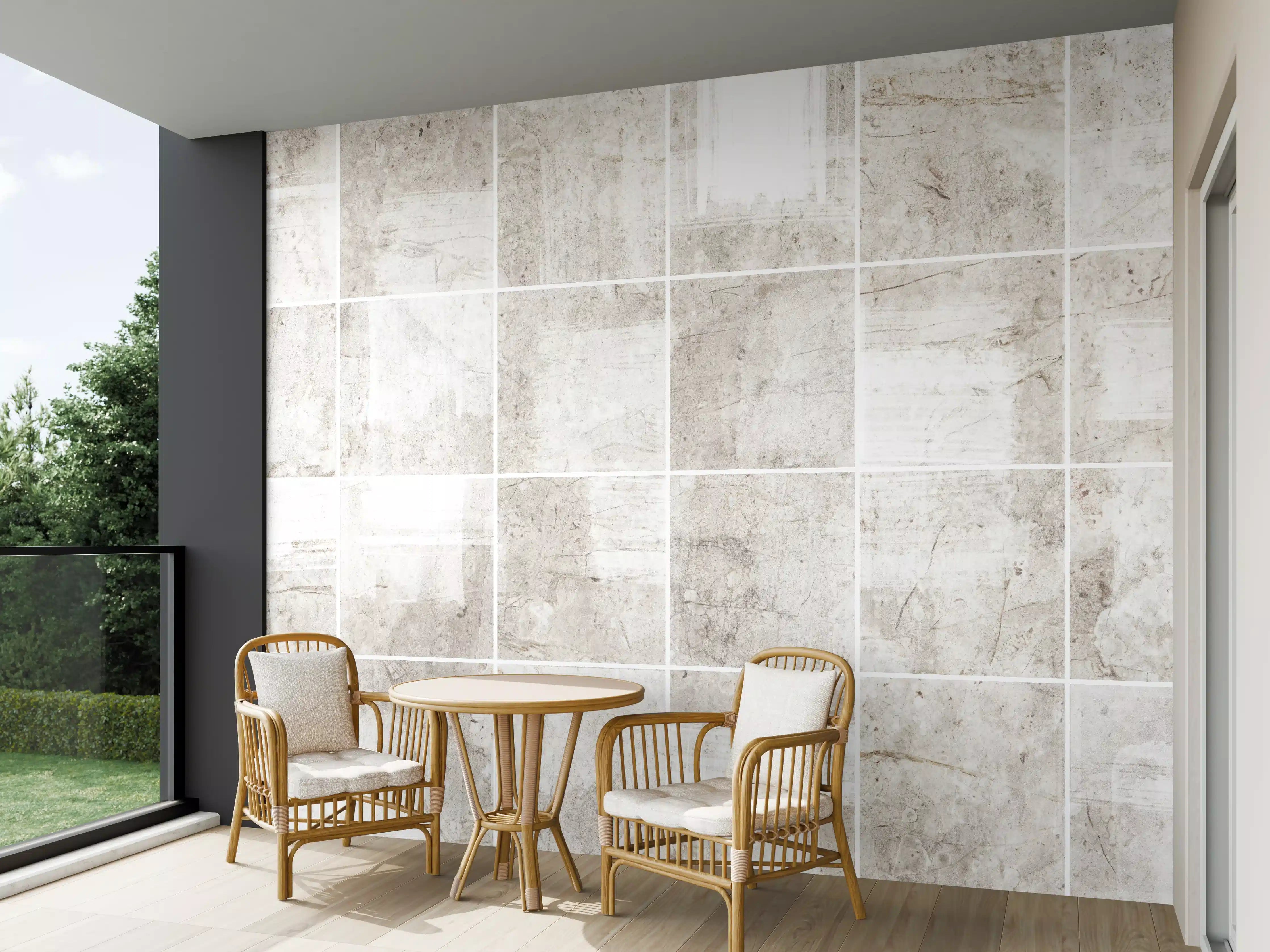 Wandverkleidung außen - Marmortextur - Bürsteneffekt