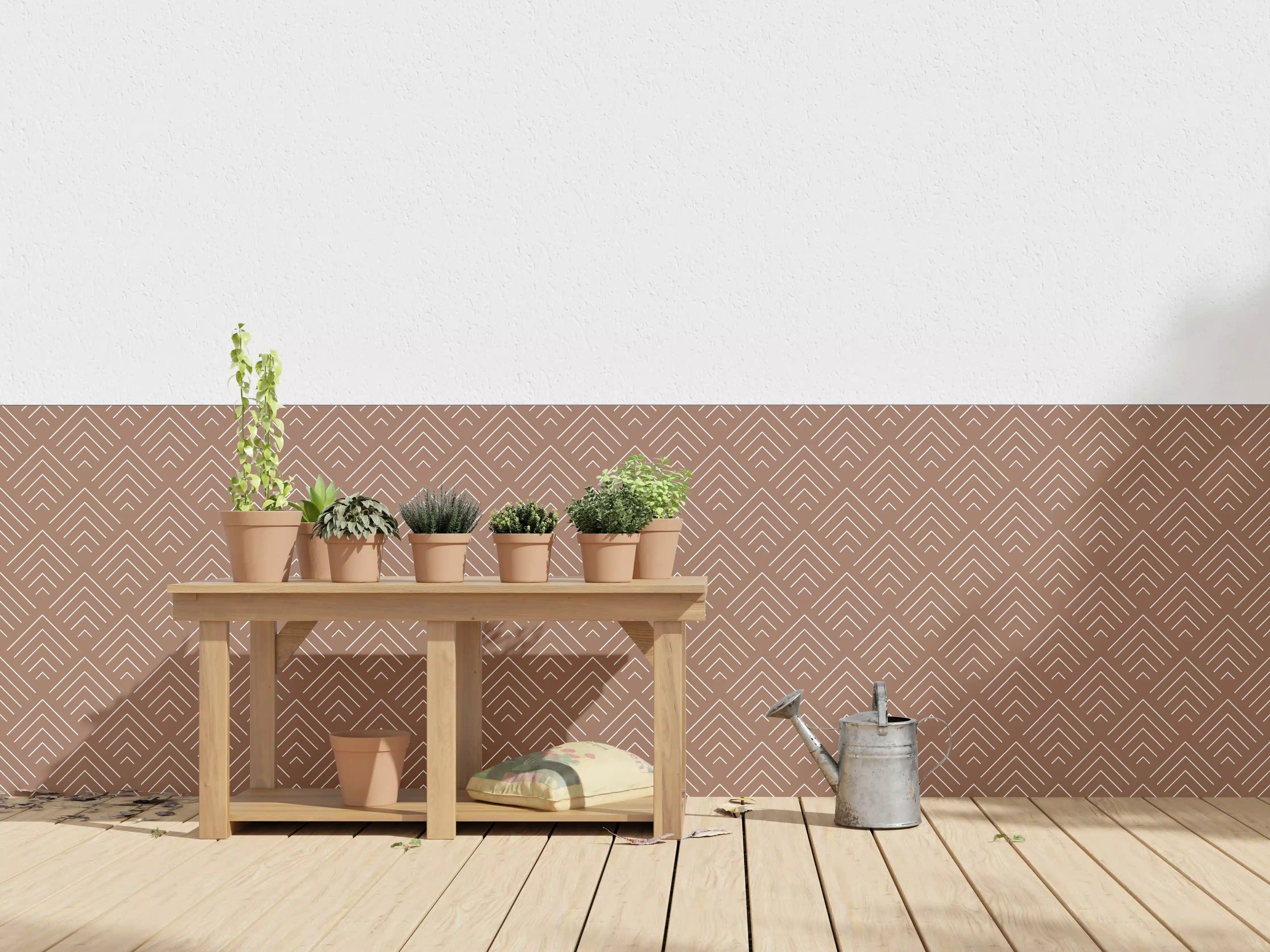 Wandverkleidung außen - Maronen-Texture für stilvolle Akzente