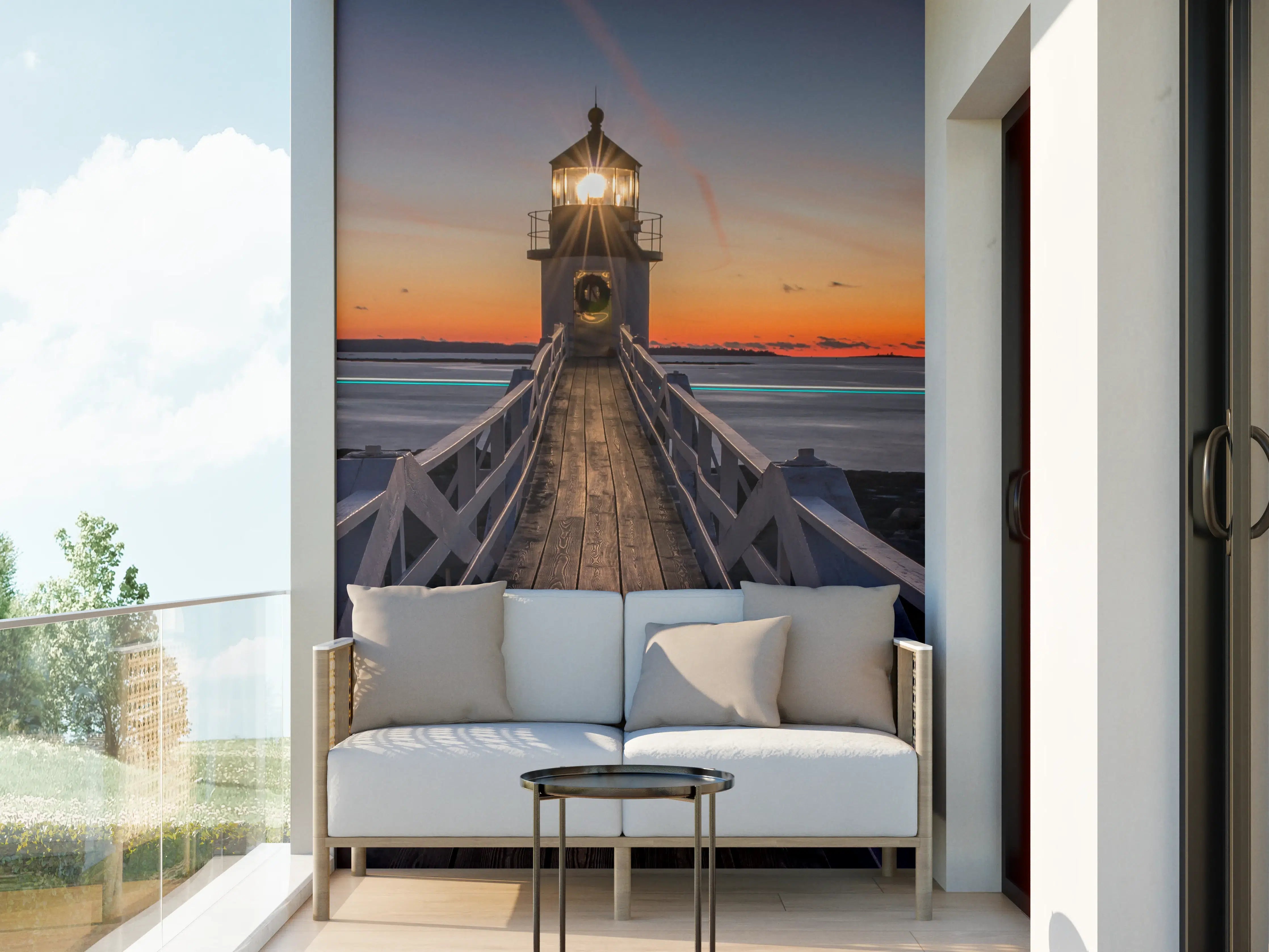 Wandverkleidung außen - Marshall Point Leuchtturm in Amerika