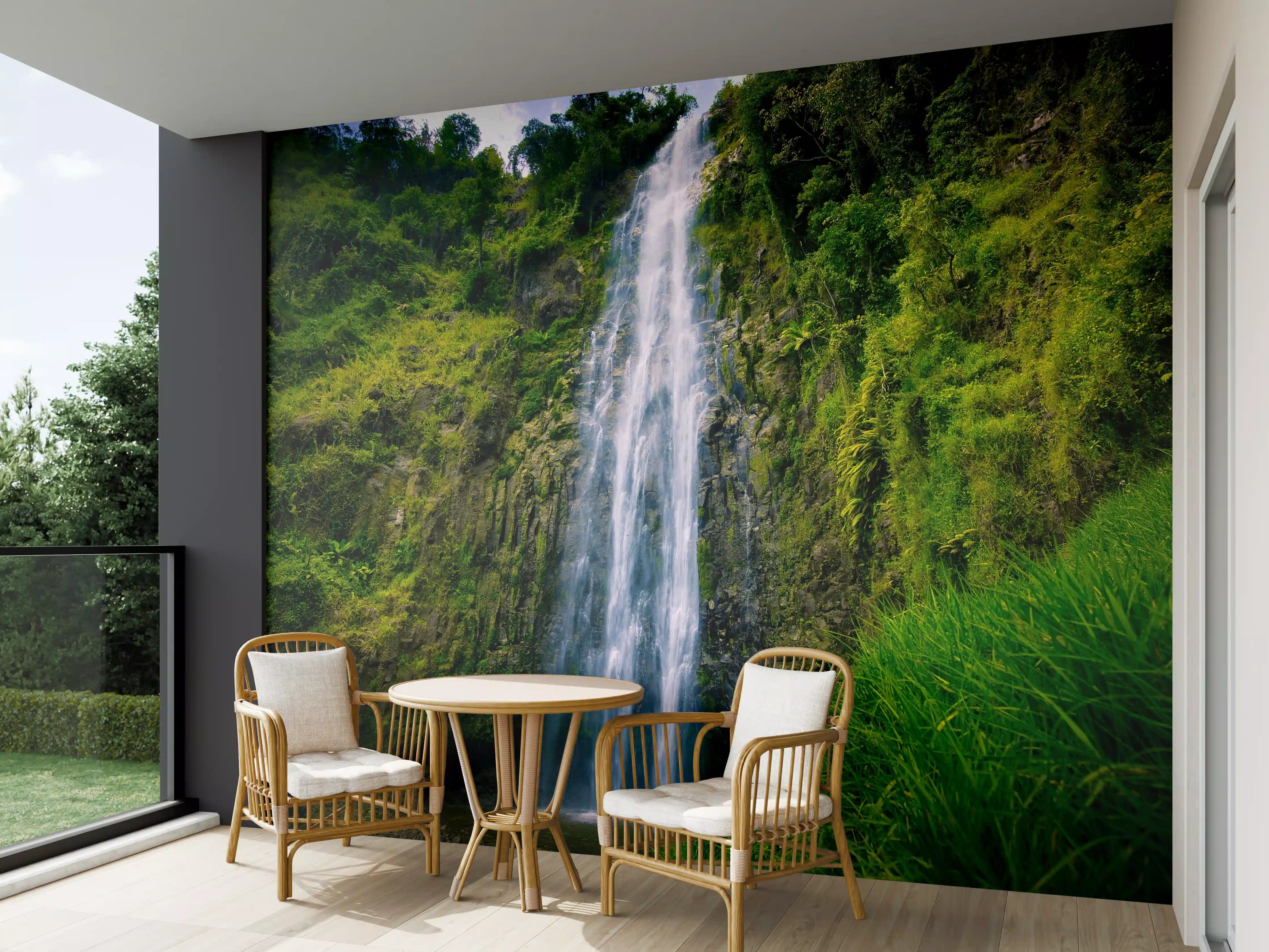 Wandverkleidung außen - Materuni Waterfall