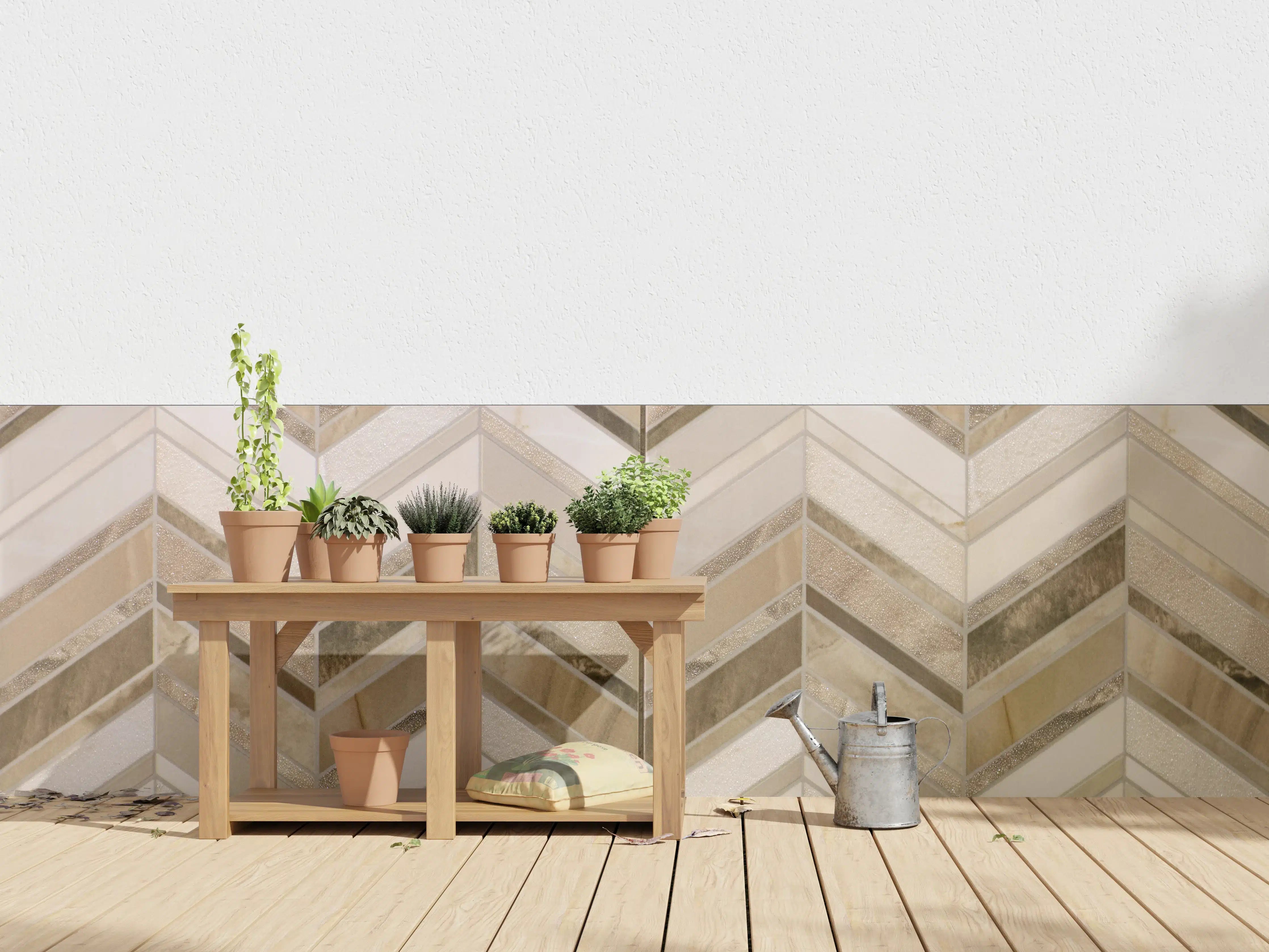 Wandverkleidung außen - Moderne Beige-Creme Wandfliesen