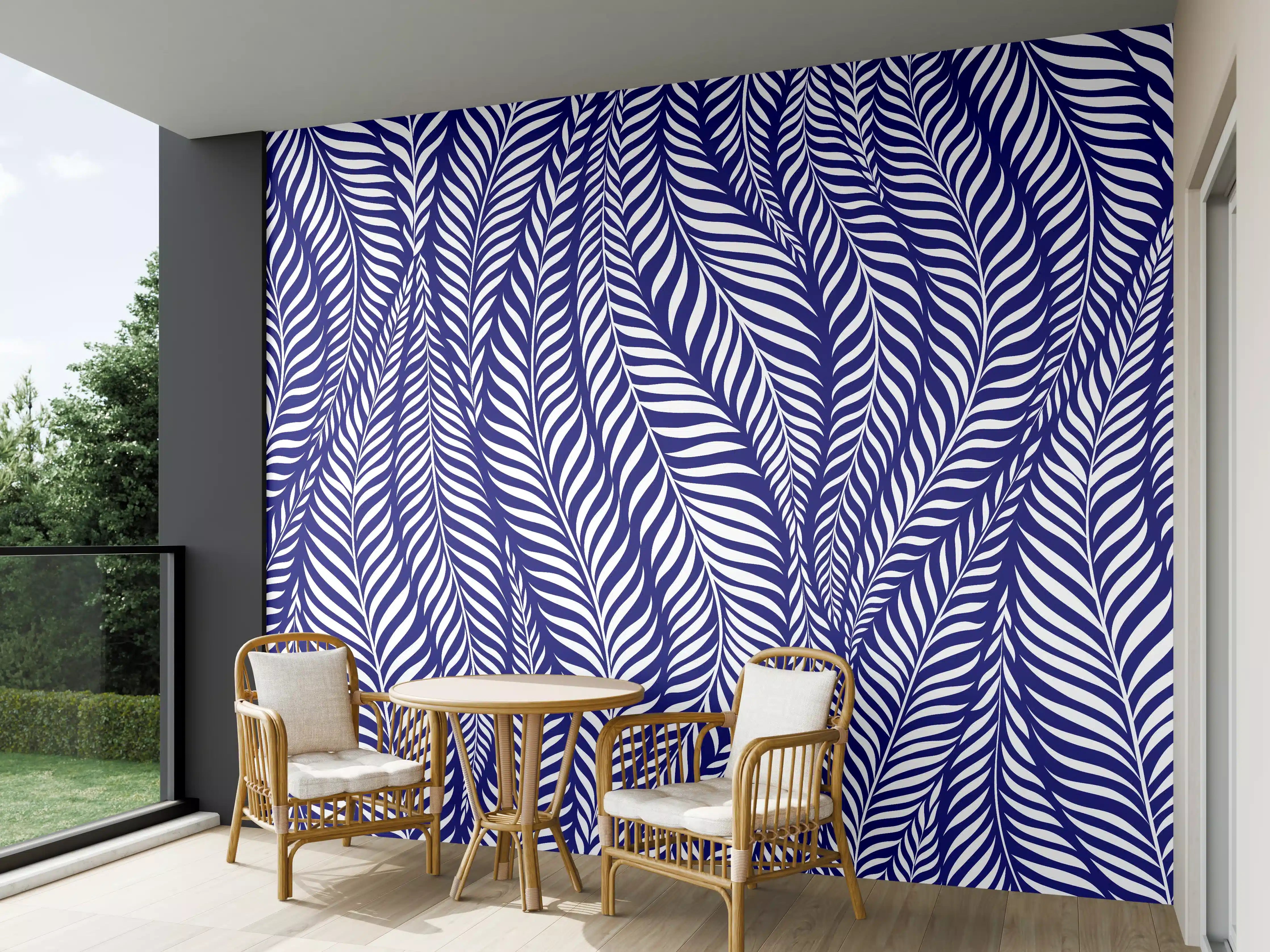 Wandverkleidung außen - Moderne Blaue Deko