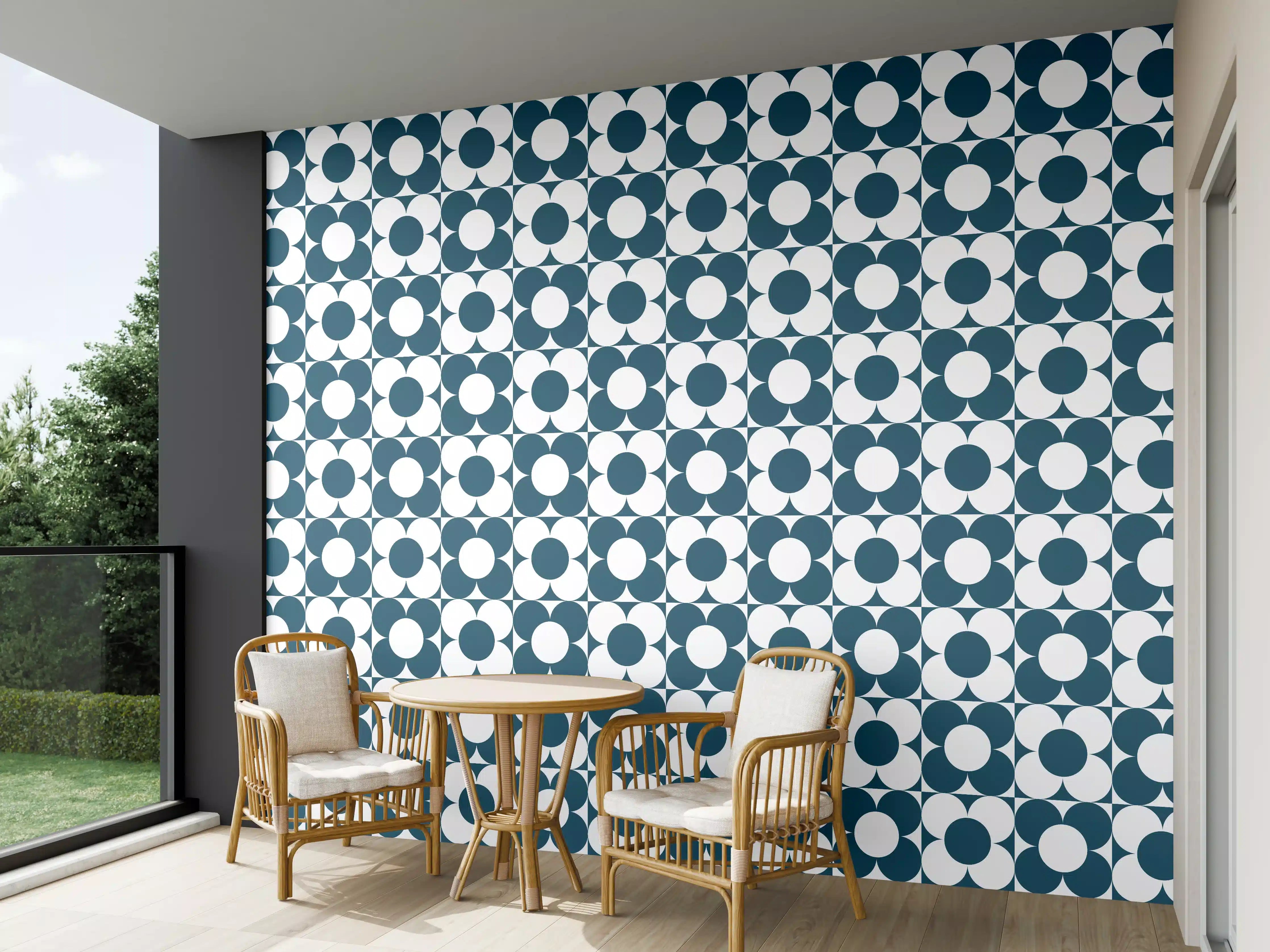 Wandverkleidung außen - Moderne Blautöne mit Retro-Charme