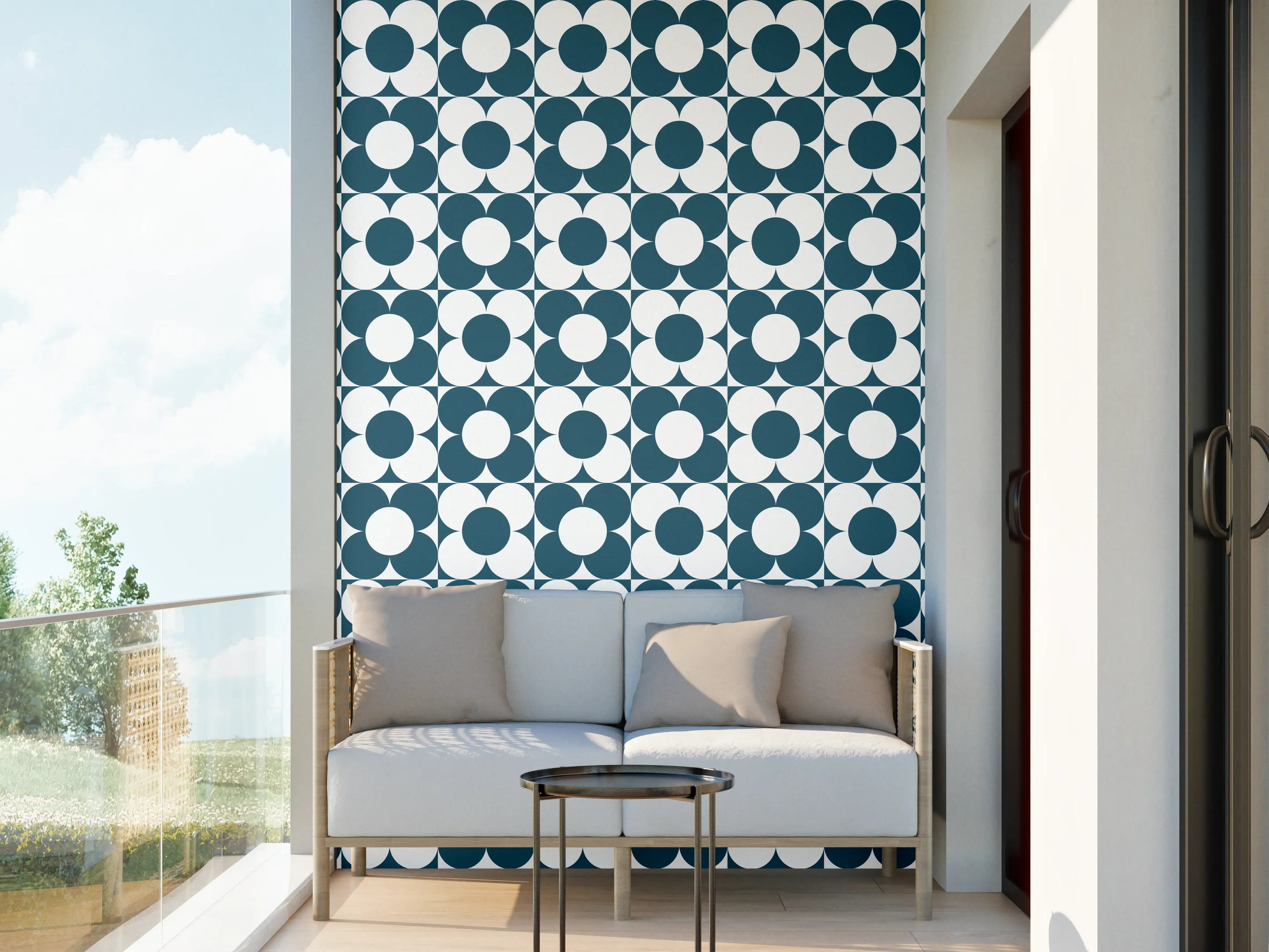 Wandverkleidung außen - Moderne Blautöne mit Retro-Charme