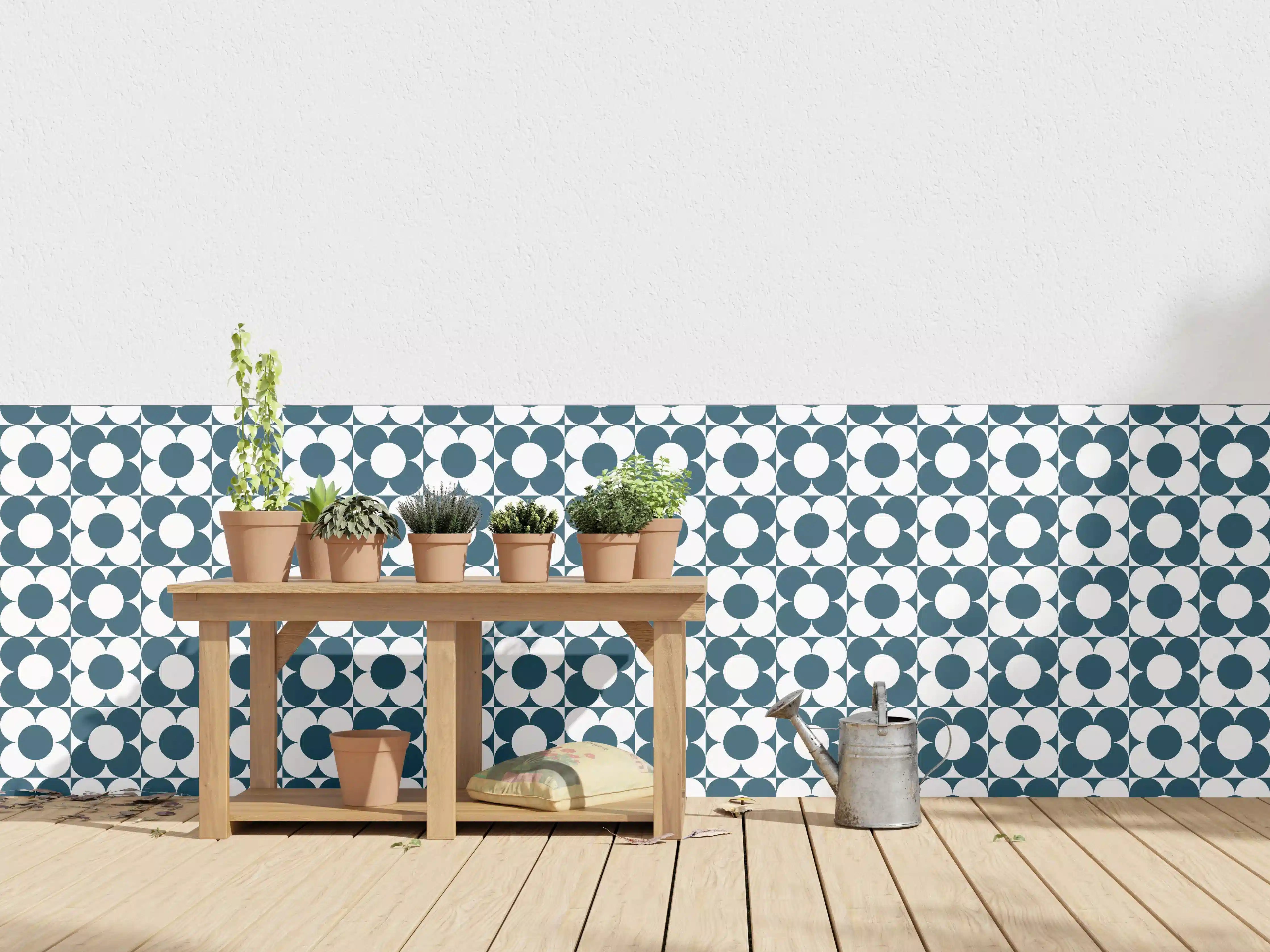 Wandverkleidung außen - Moderne Blautöne mit Retro-Charme