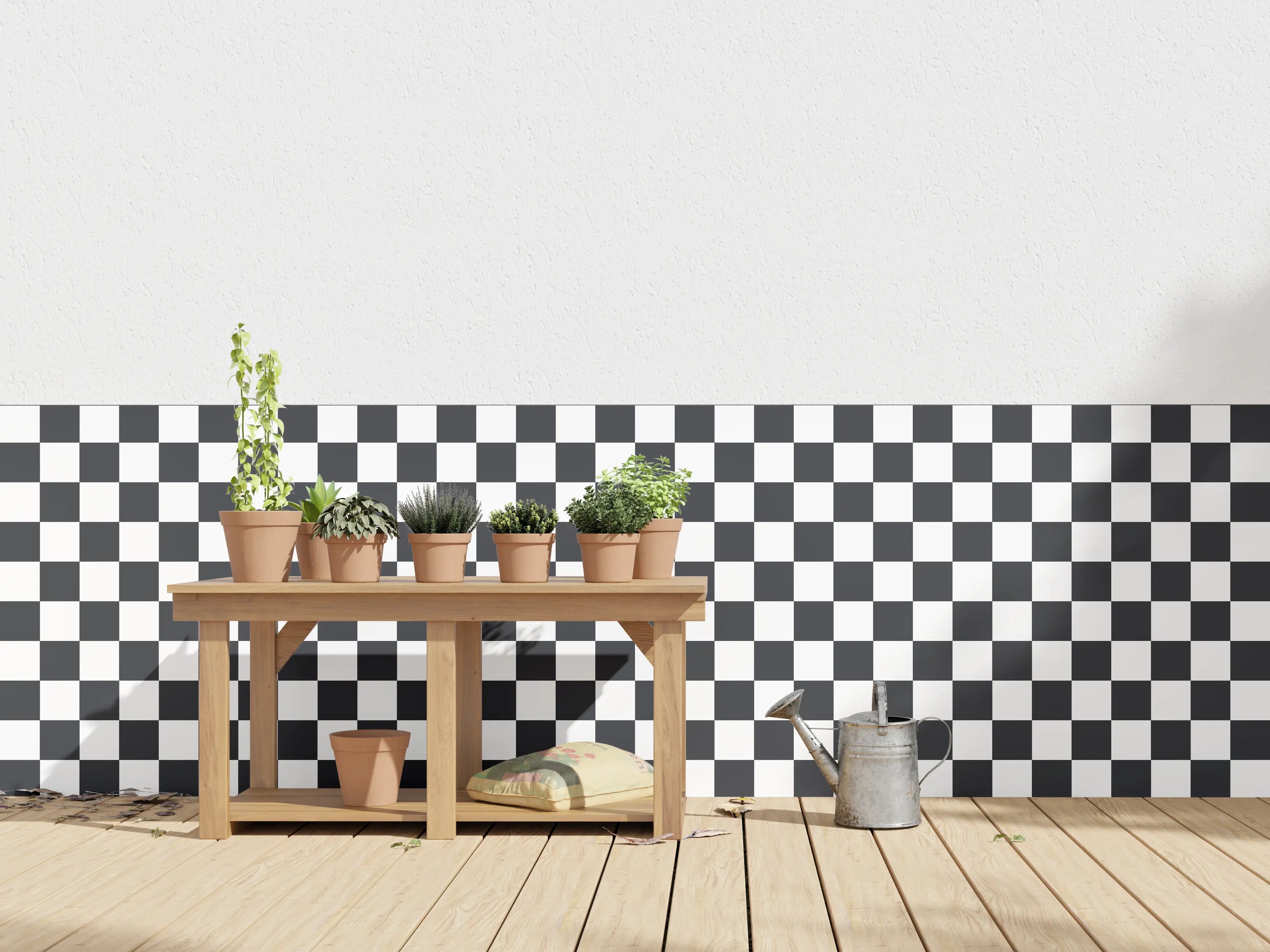 Wandverkleidung außen - Moderne Fliesen in Schwarz-Weiß-Design