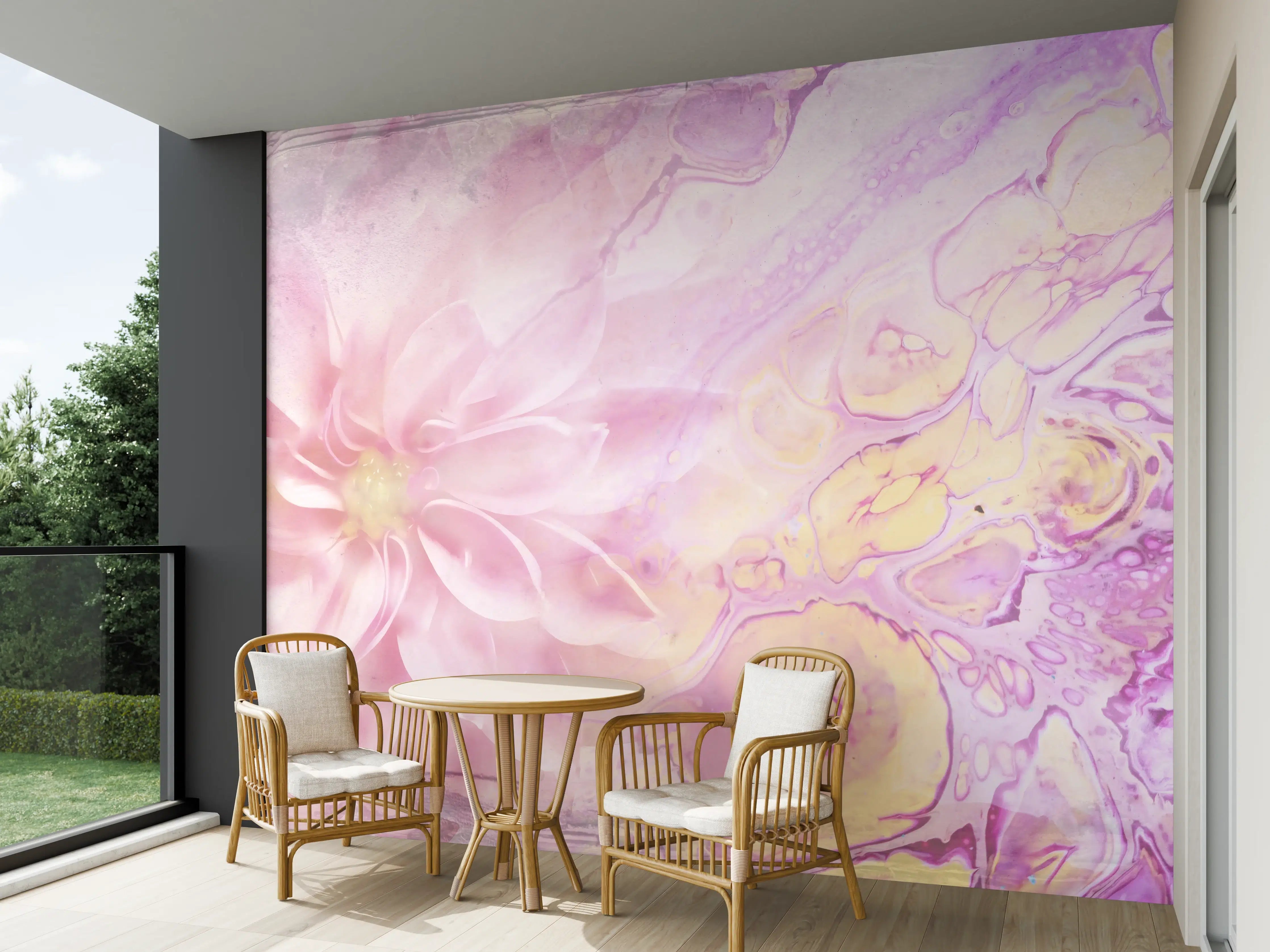 Wandverkleidung außen - Moderne Kunst - Floral