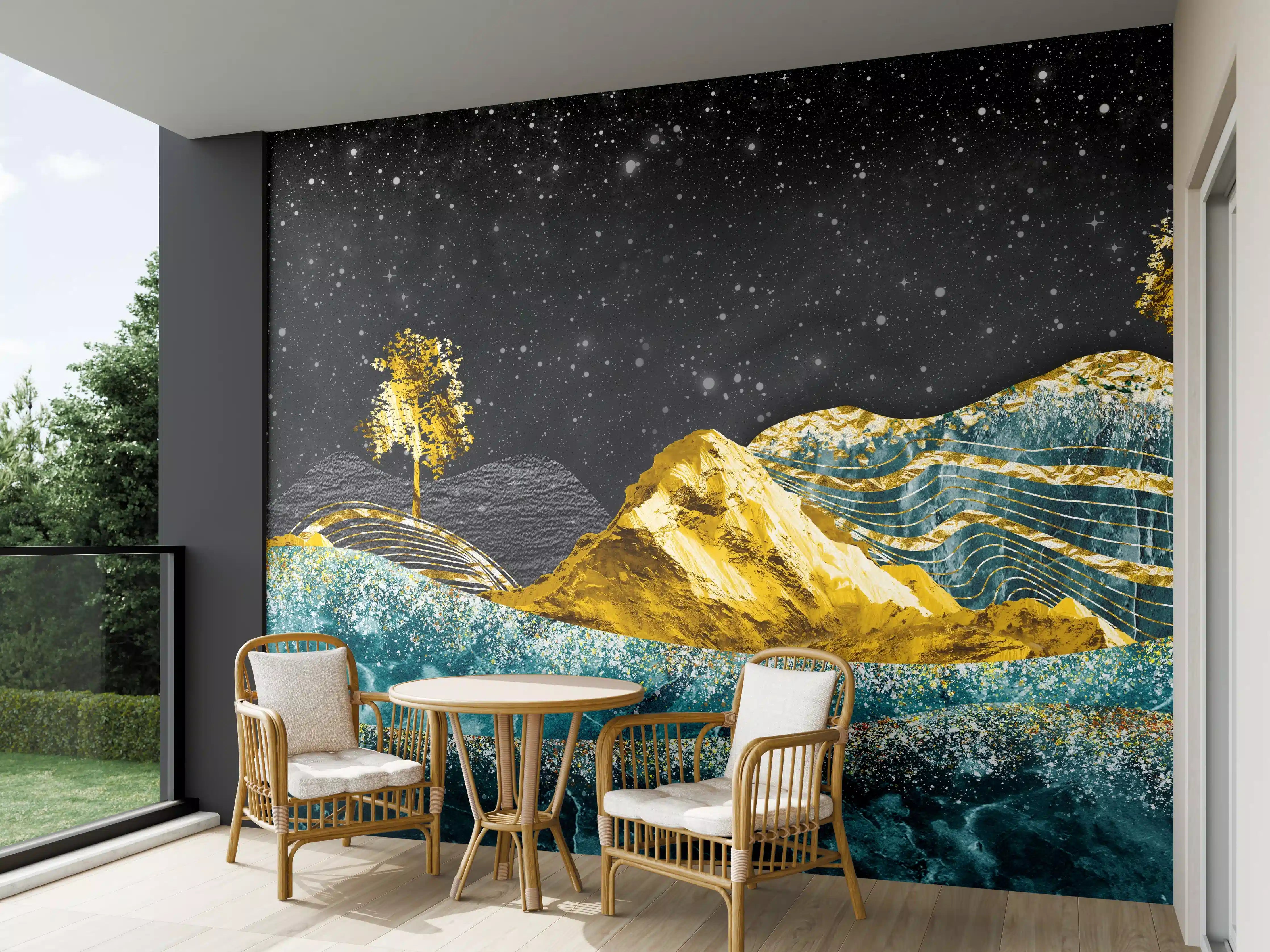 Wandverkleidung außen - Moderne Kunst - Landschaft