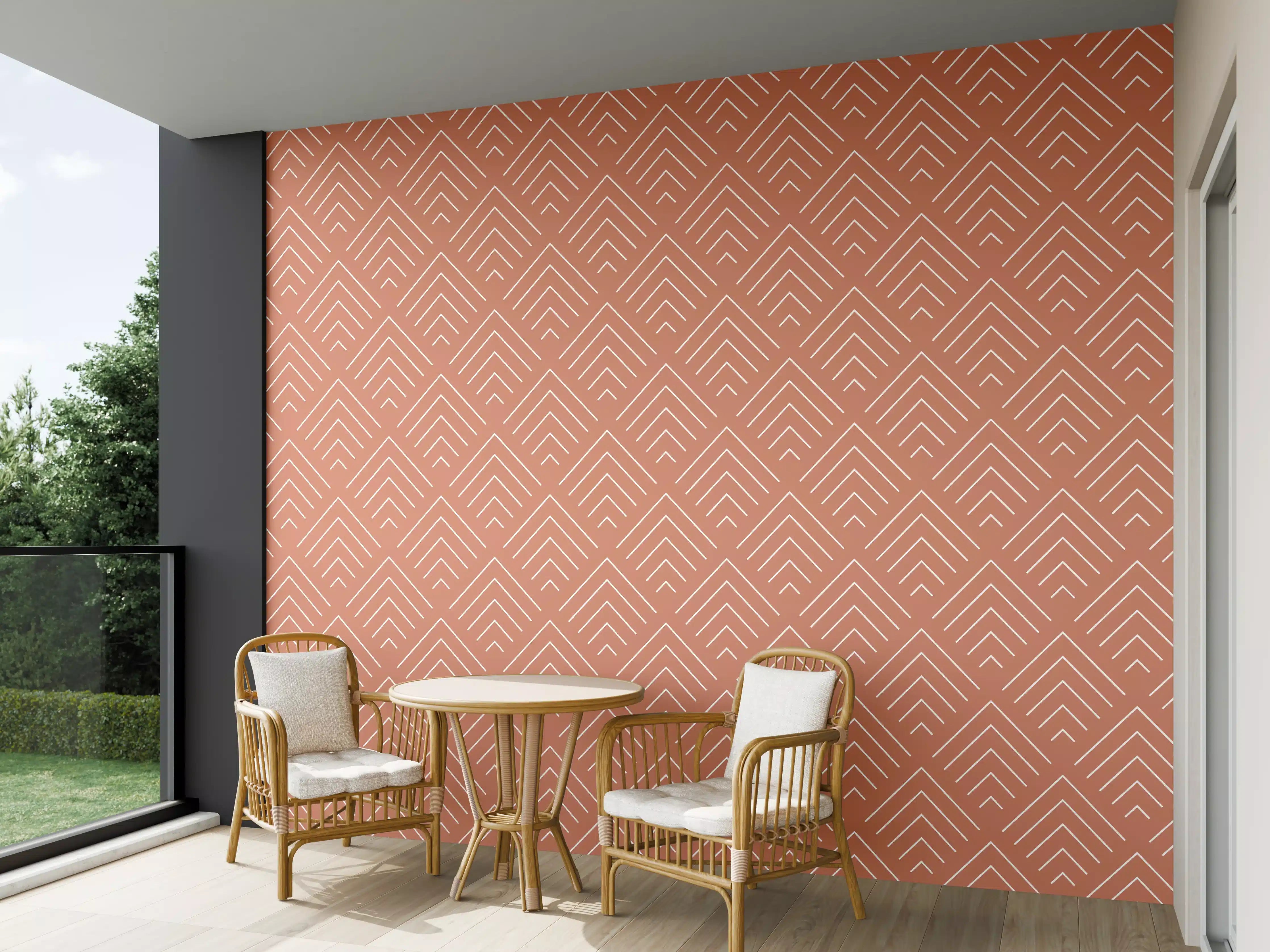 Wandverkleidung außen - Moderne Terrakotta-Wandverkleidung mit geometrischem Muster