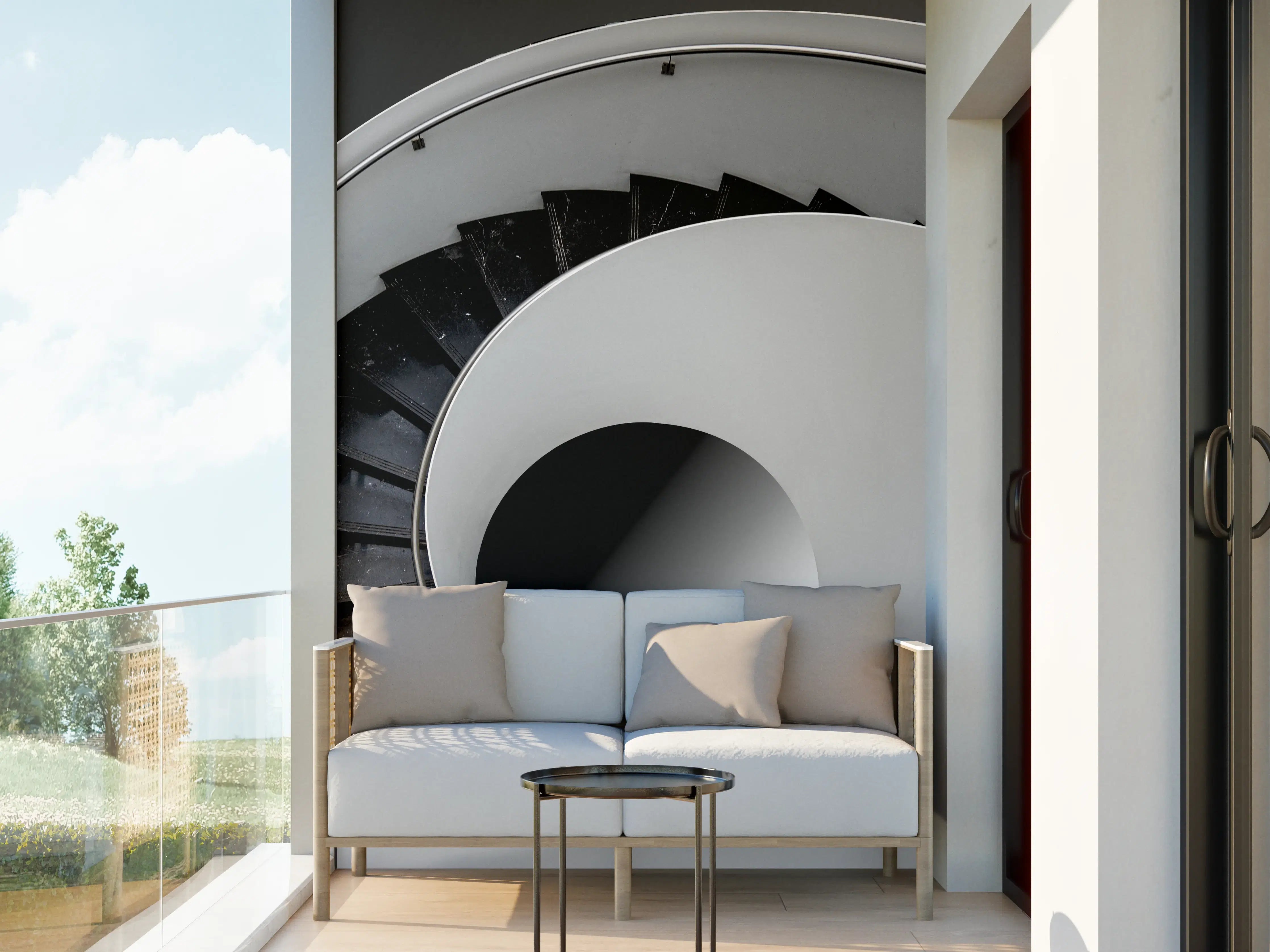 Wandverkleidung außen - Moderne Treppen Architektur