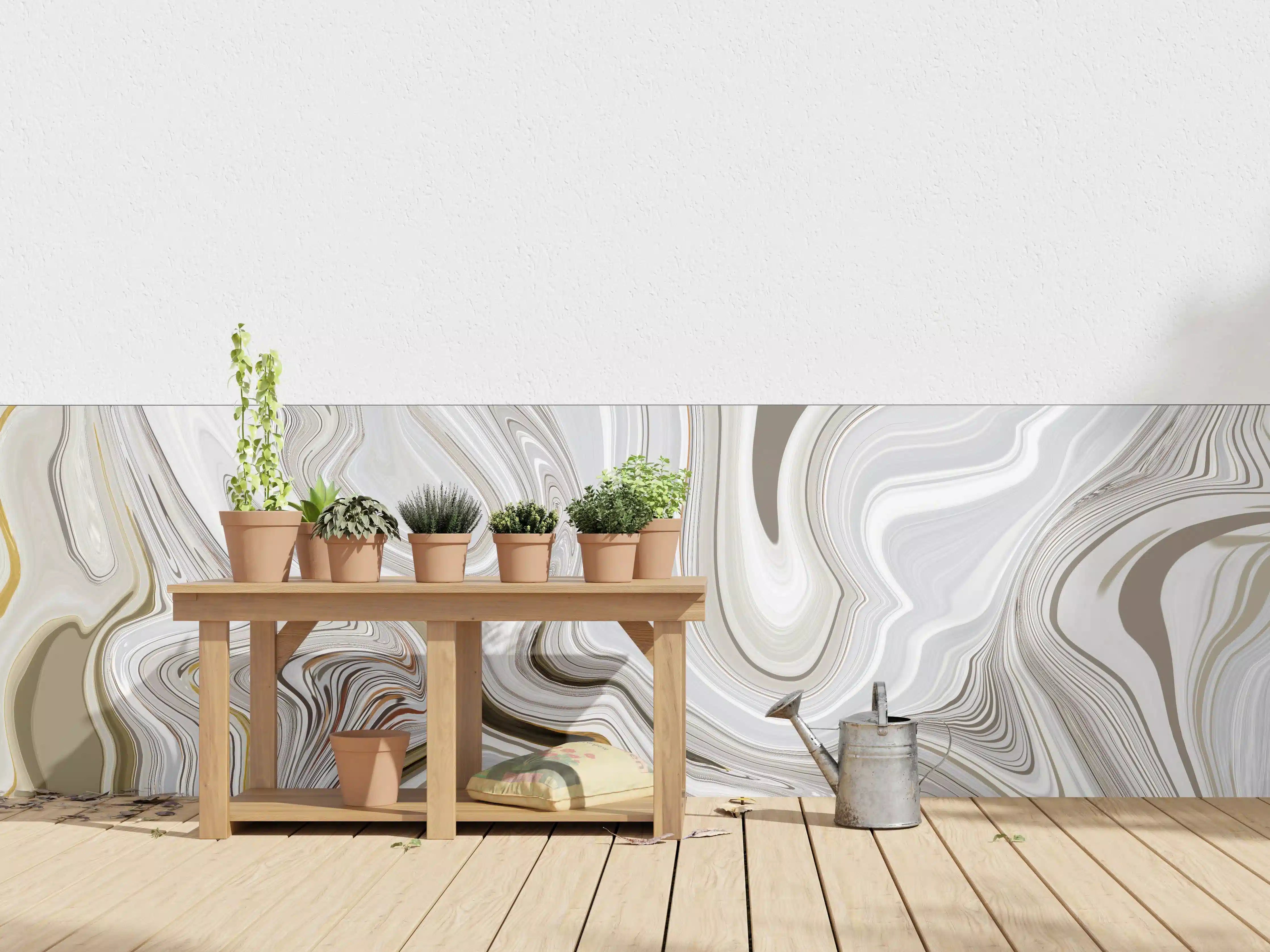 Wandverkleidung außen - Modernes Kunstwerk - Flüssigkunst