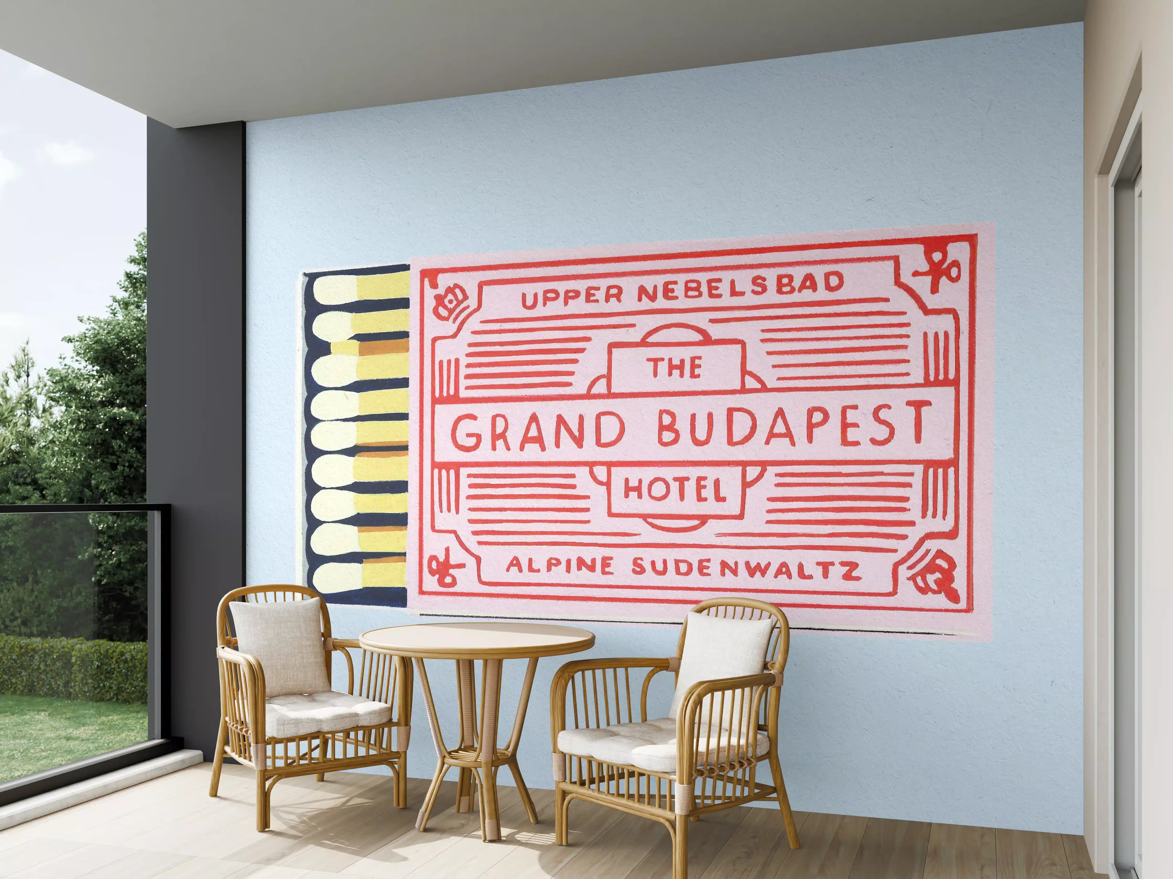Wandverkleidung außen - Modernes Streichholz Poster