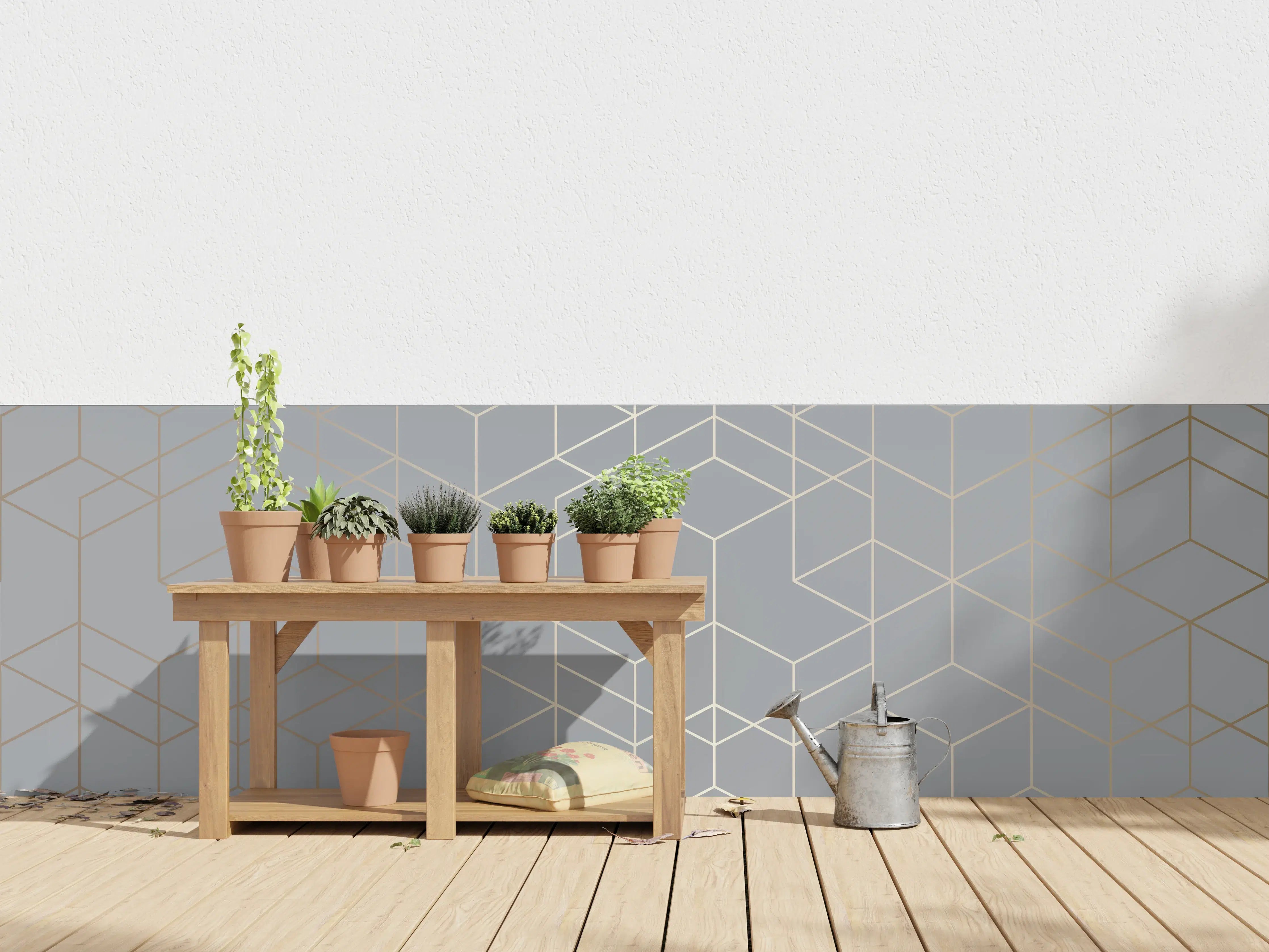 Wandverkleidung außen - Modernes Weiß-Grau-Design