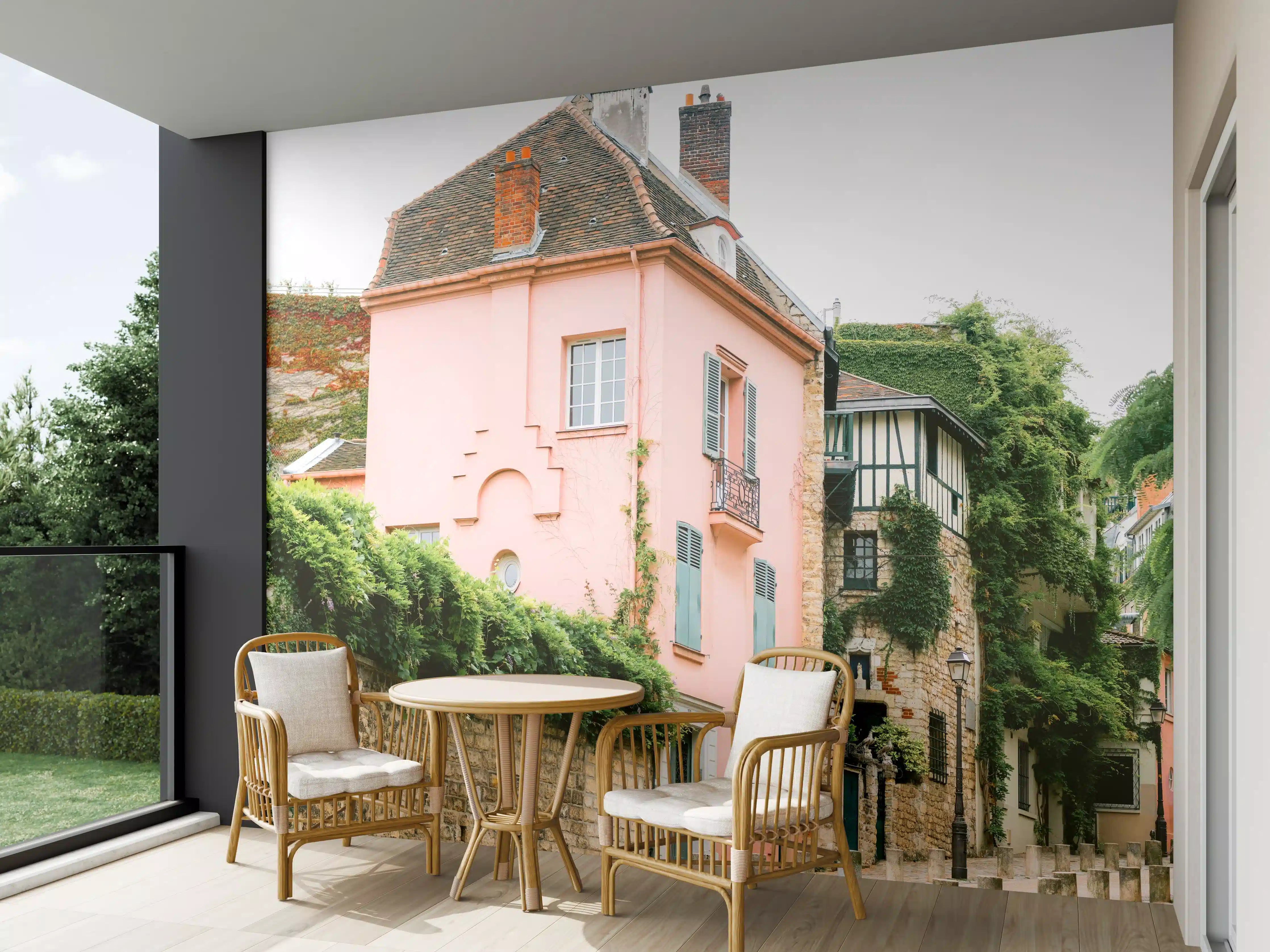 Wandverkleidung außen - Montmartre Rosa Haus Fotografie