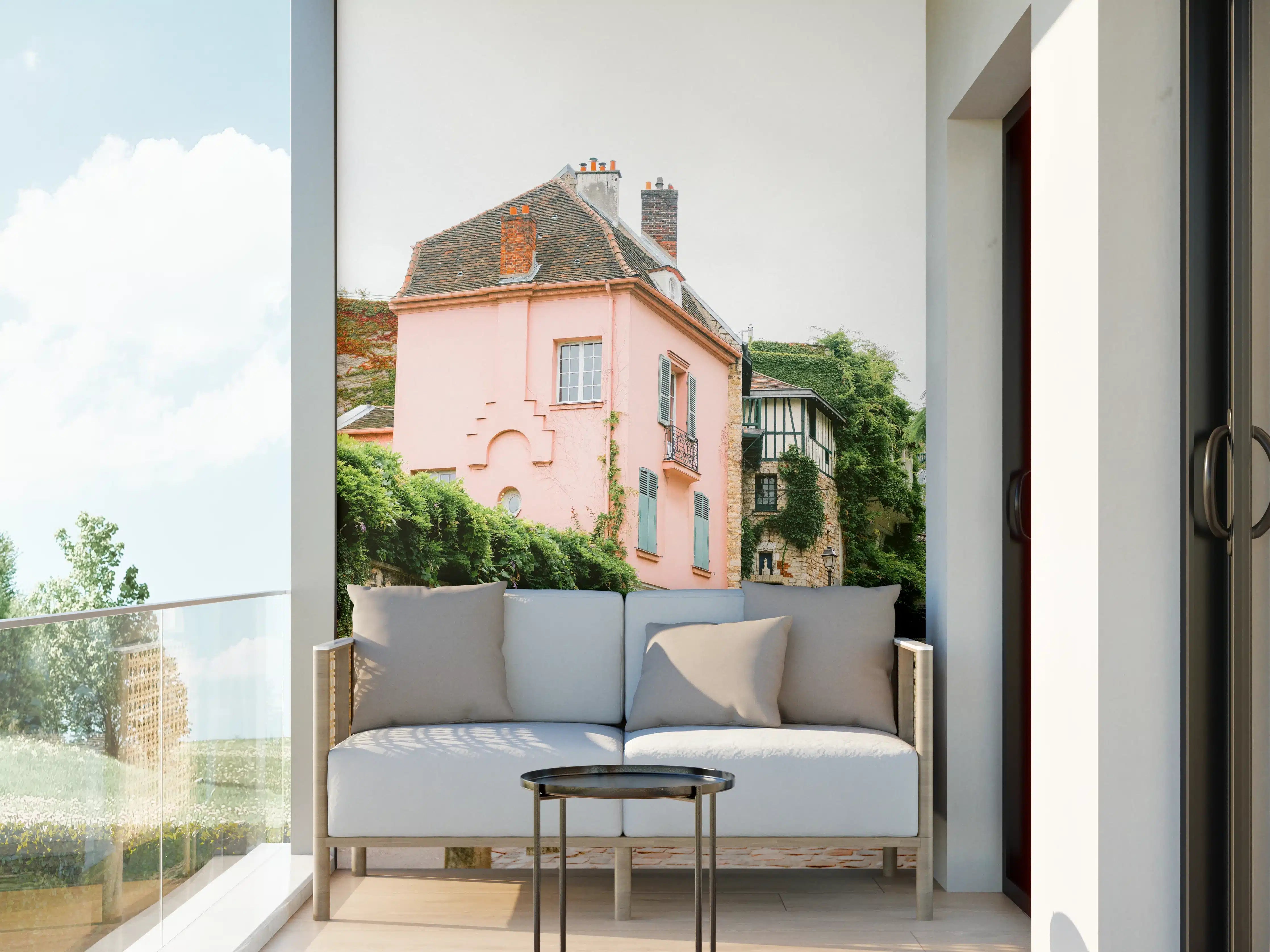Wandverkleidung außen - Montmartre Rosa Haus Fotografie