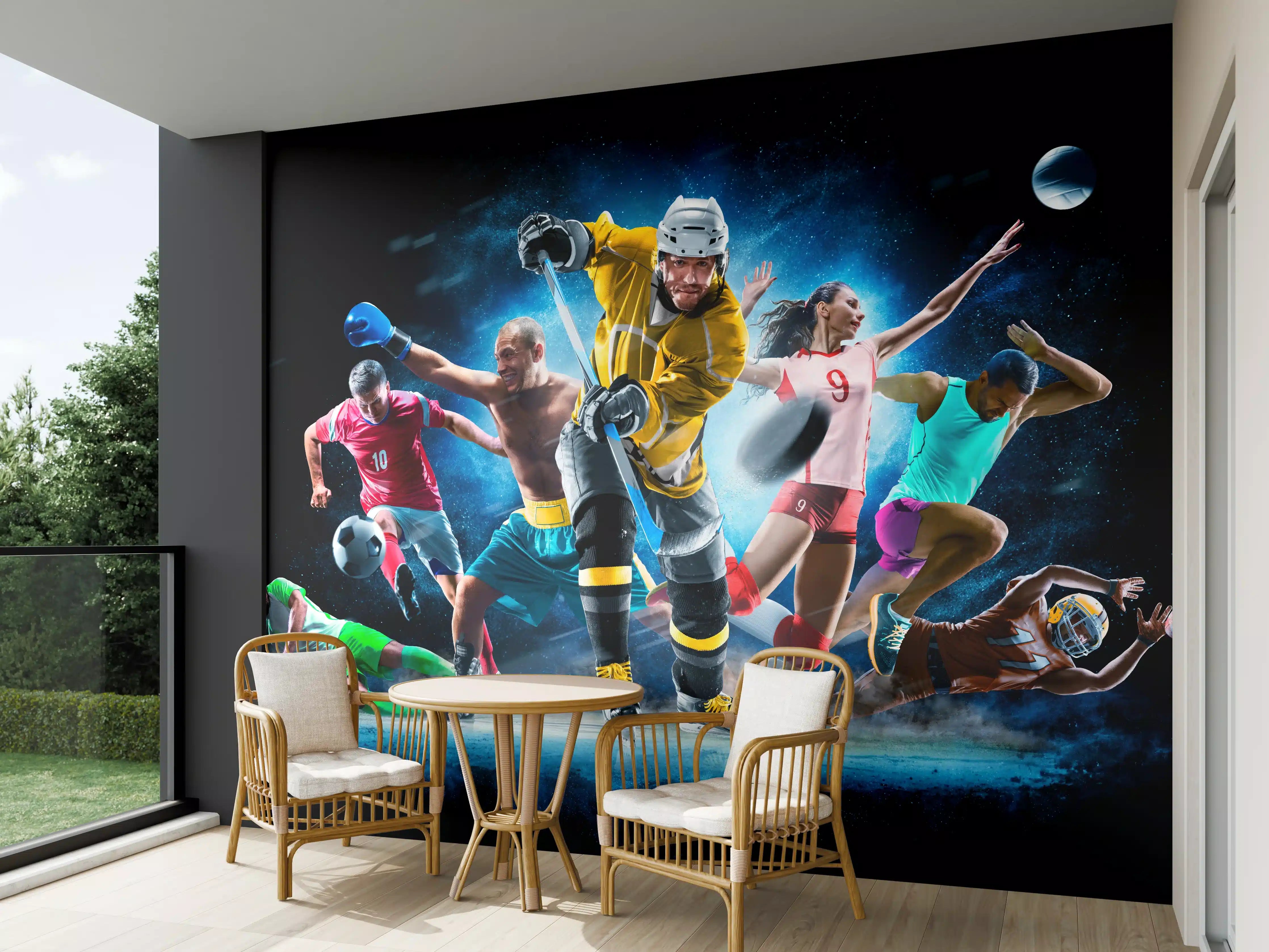 Wandverkleidung außen - Multi Sport Collage