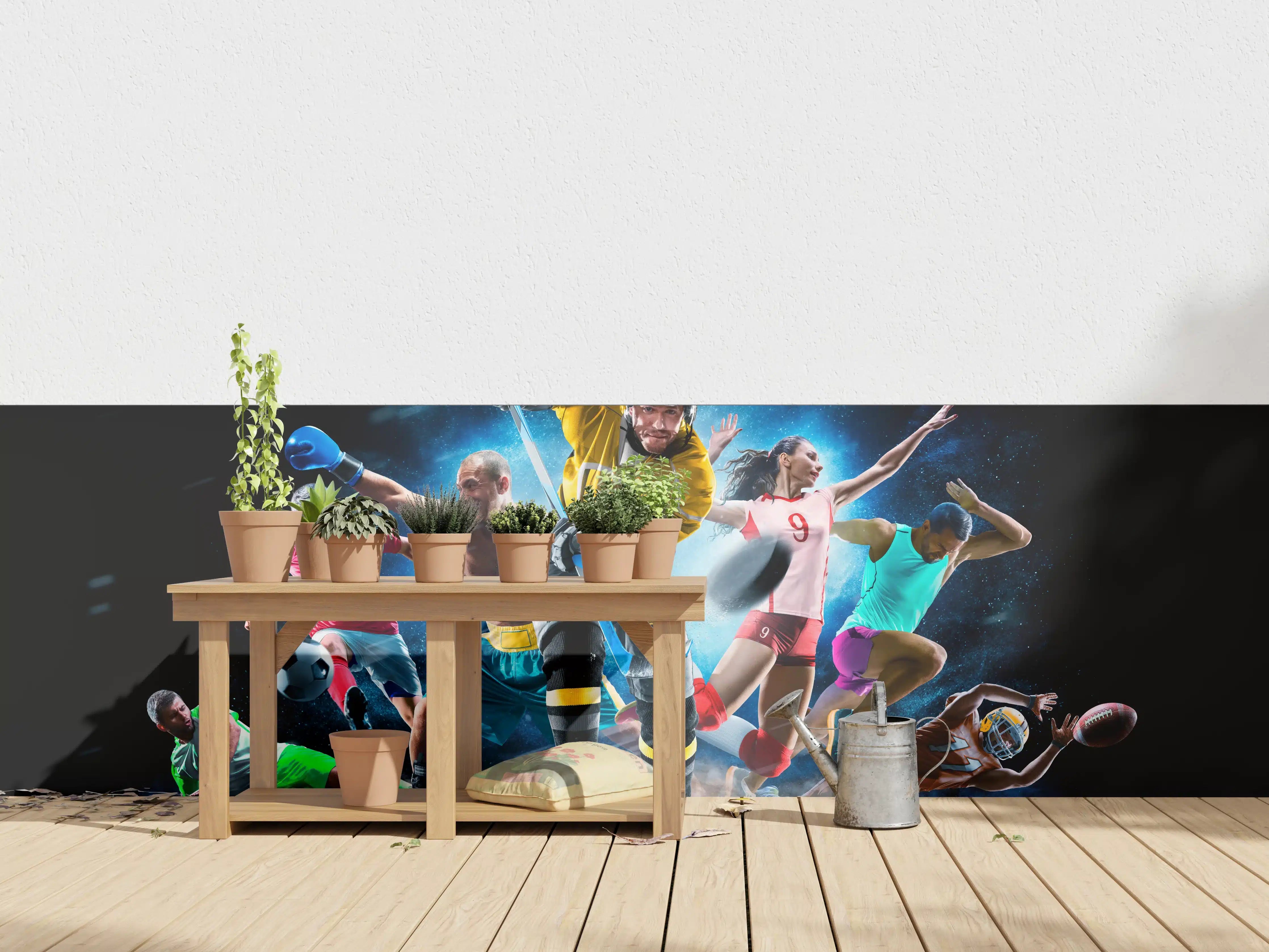 Wandverkleidung außen - Multi Sport Collage