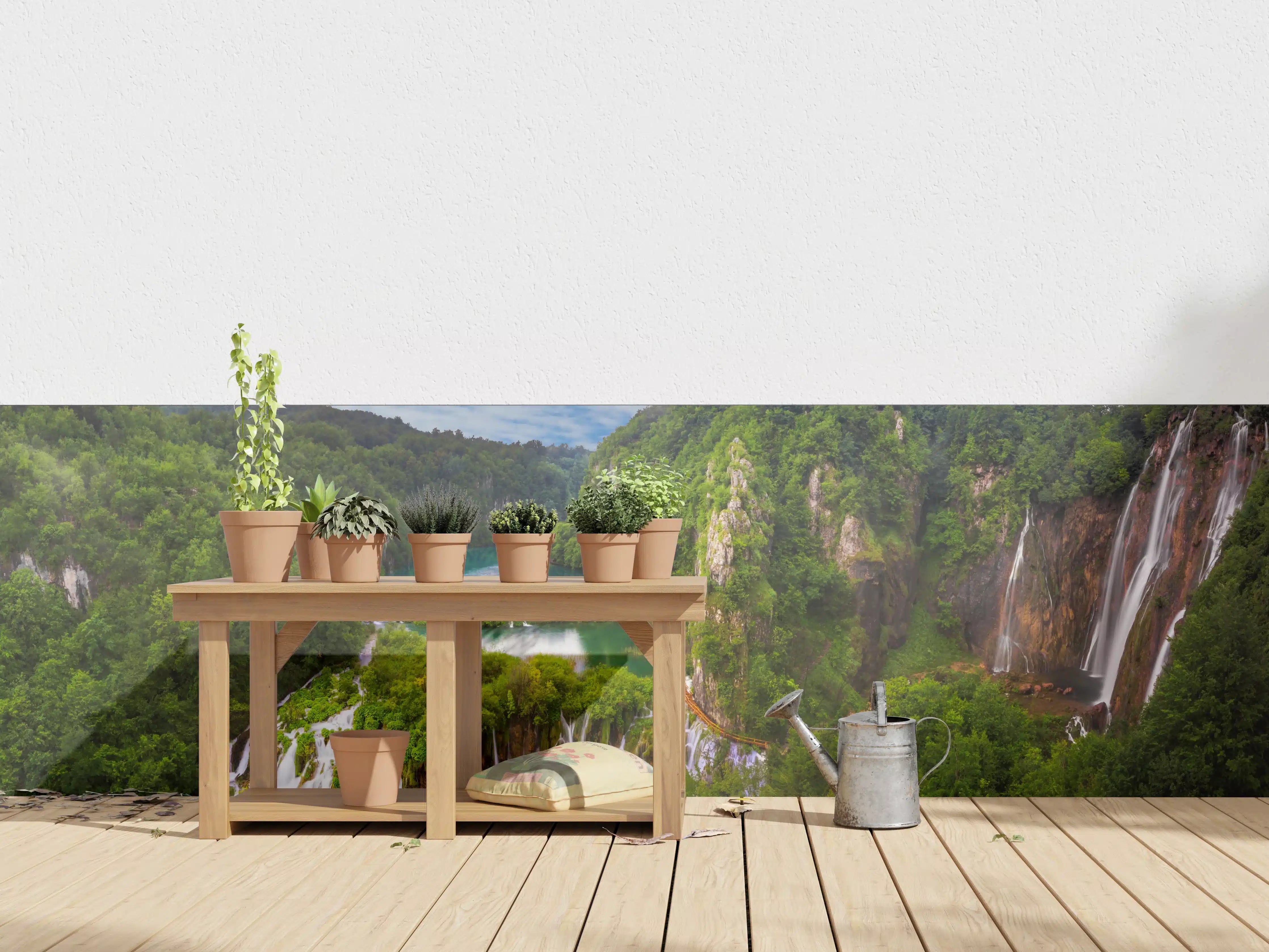 Wandverkleidung außen - Multi-Wasserfall - Landschaft