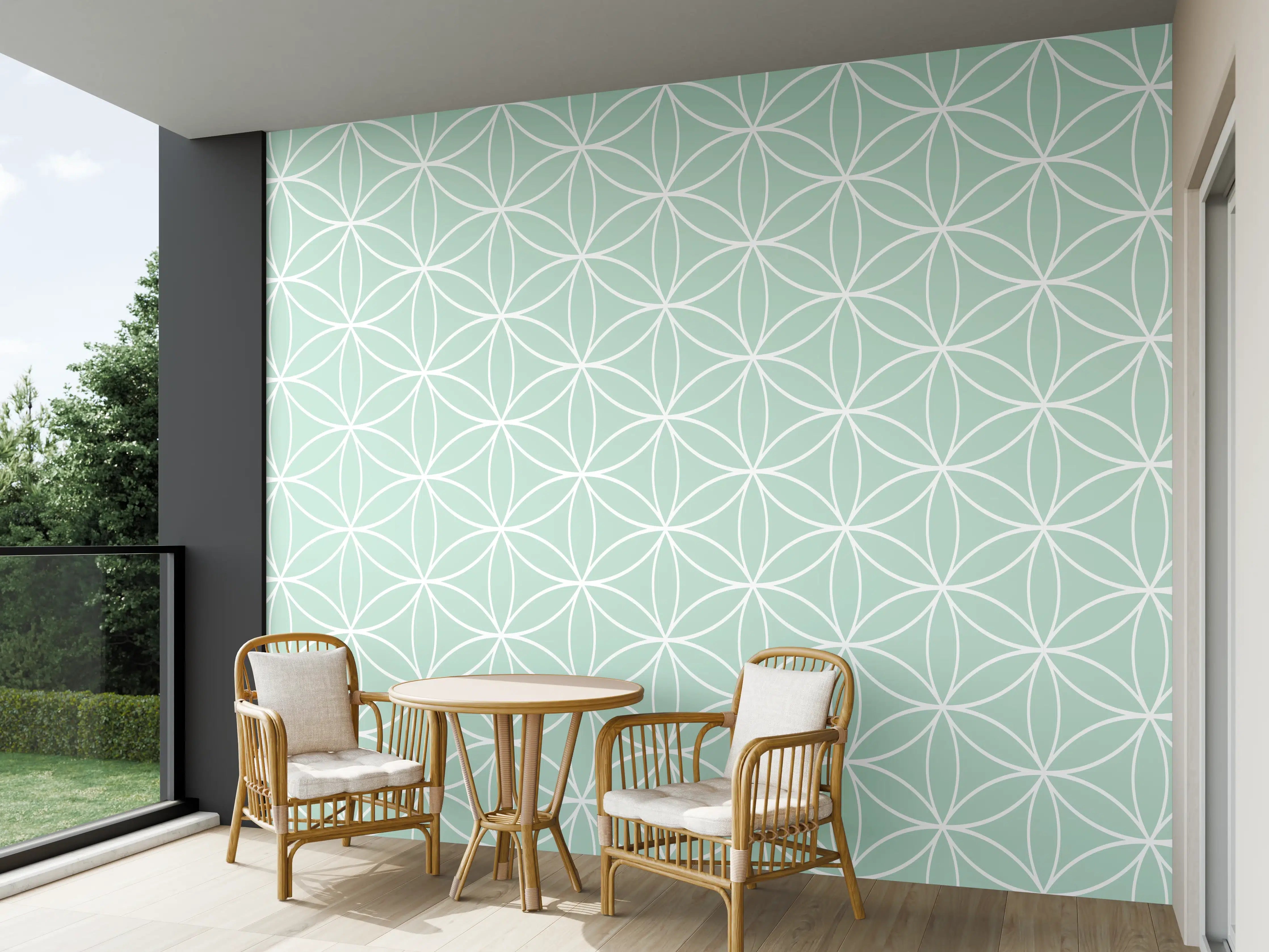 Wandverkleidung außen - Musterhafte Design-Atmospäre