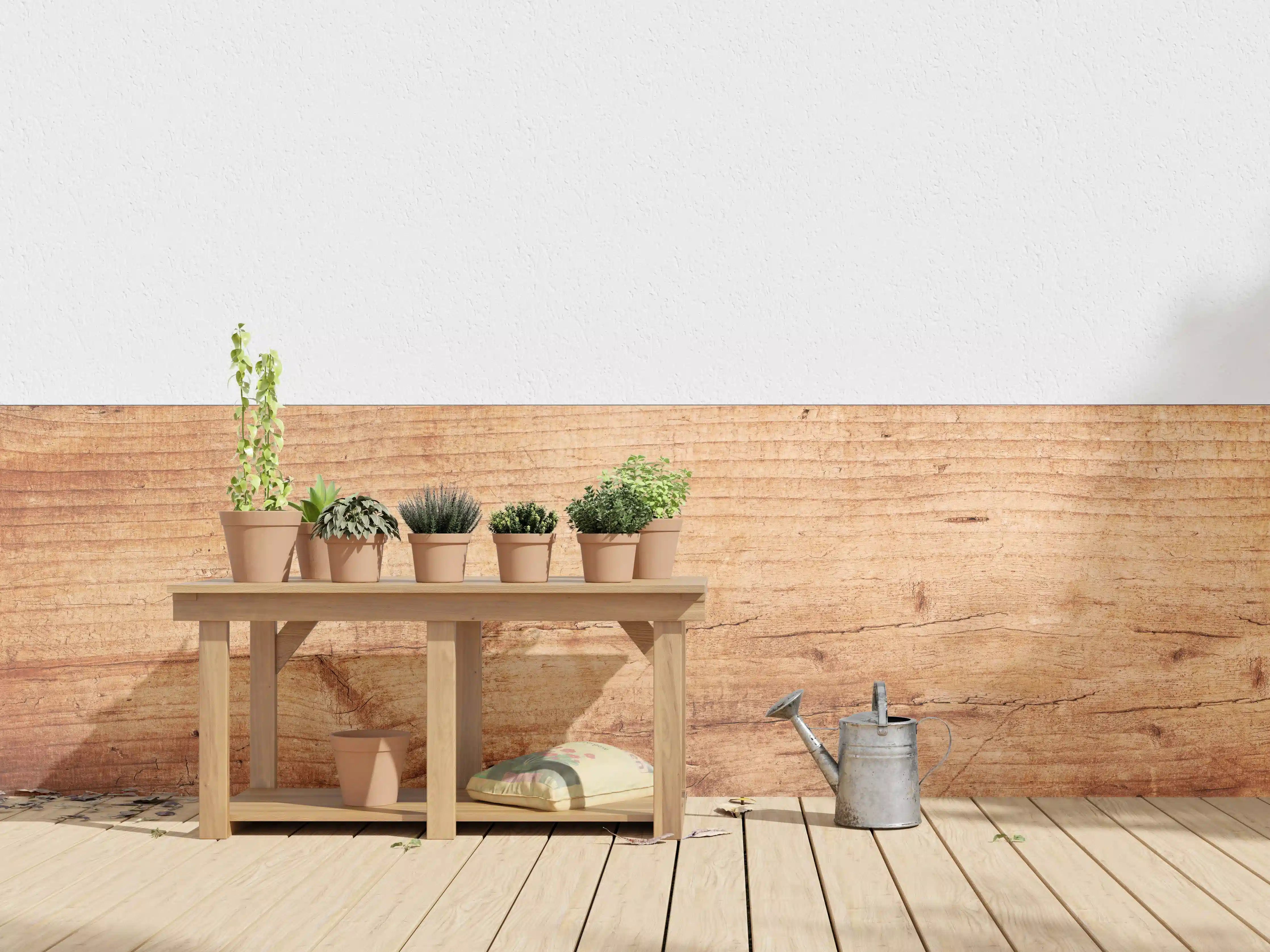 Wandverkleidung außen - Natürliche Holzmaserung in warmen Braun-Tönen