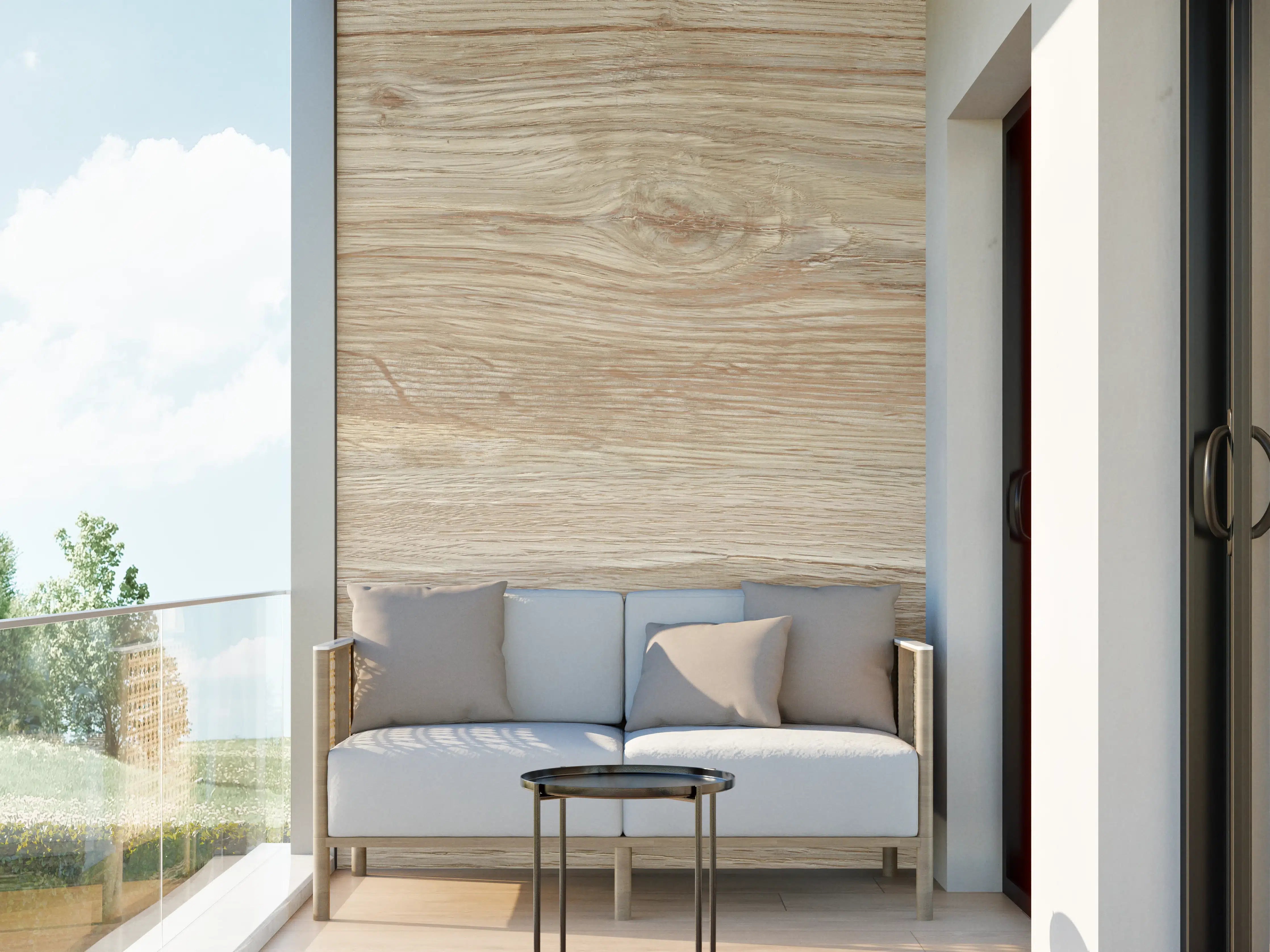 Wandverkleidung außen - Natürliche Holztextur Hintergrund