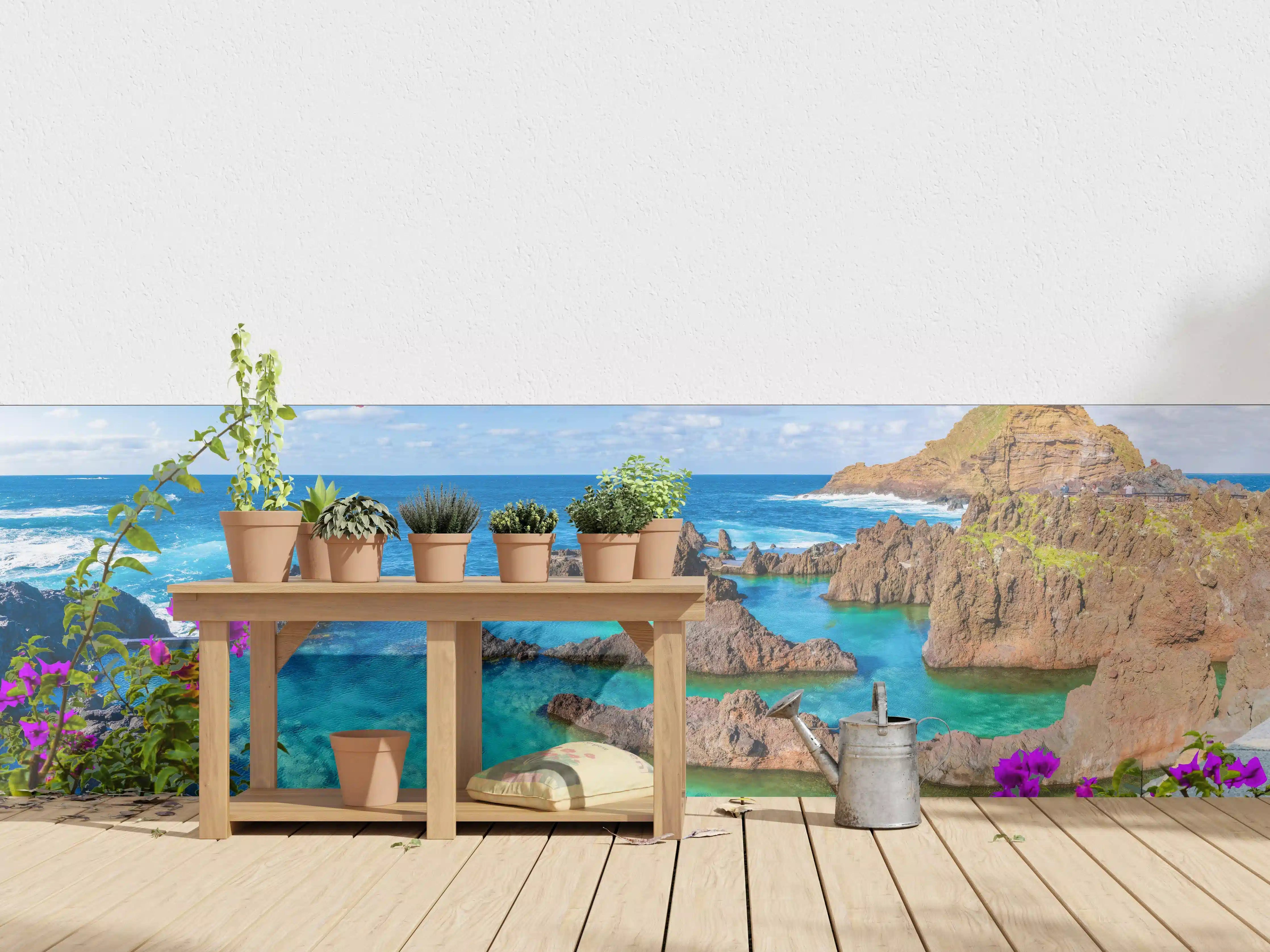 Wandverkleidung außen - Naturpool in Porto Moniz