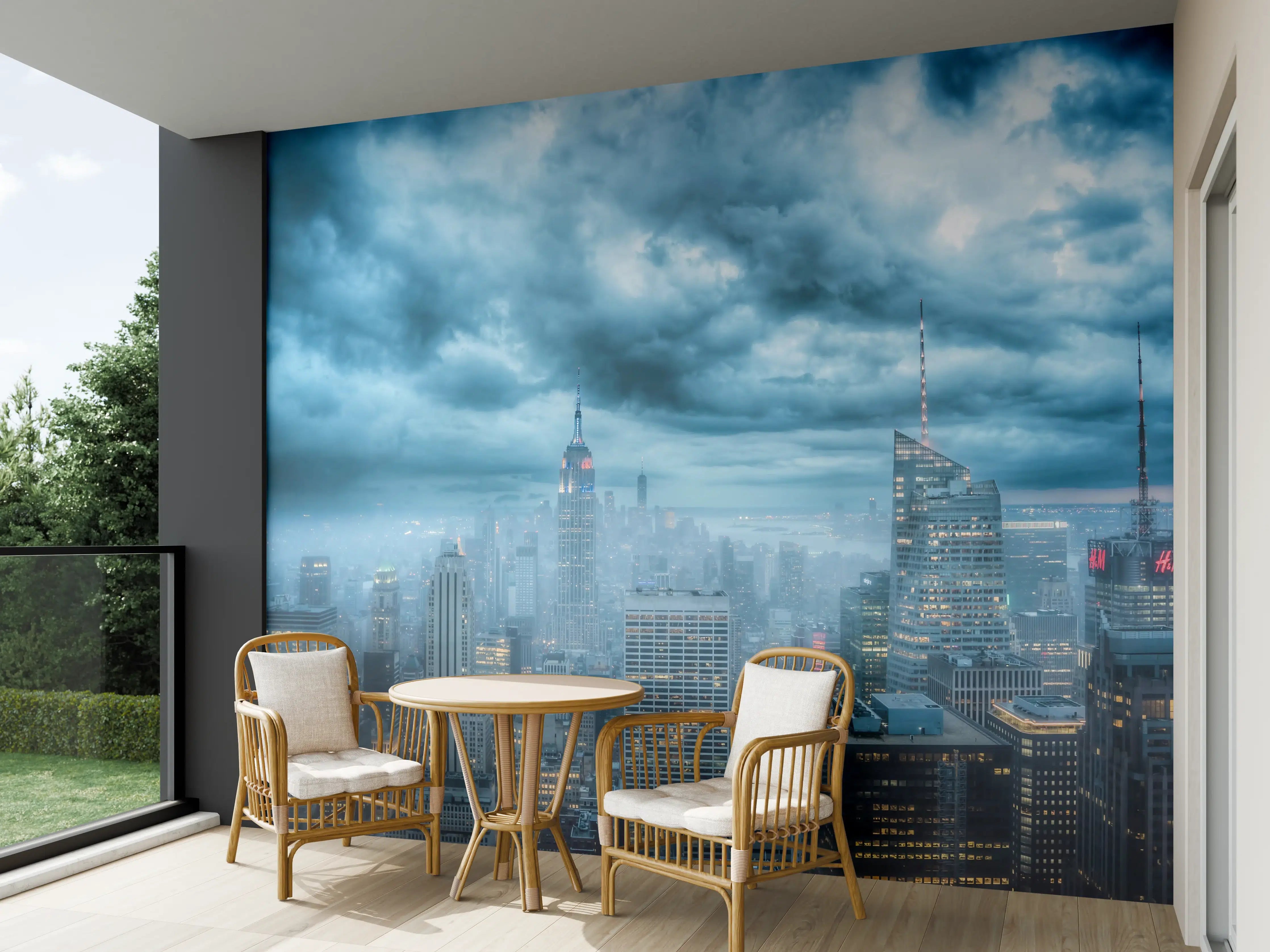 Wandverkleidung außen - New York Skyline
