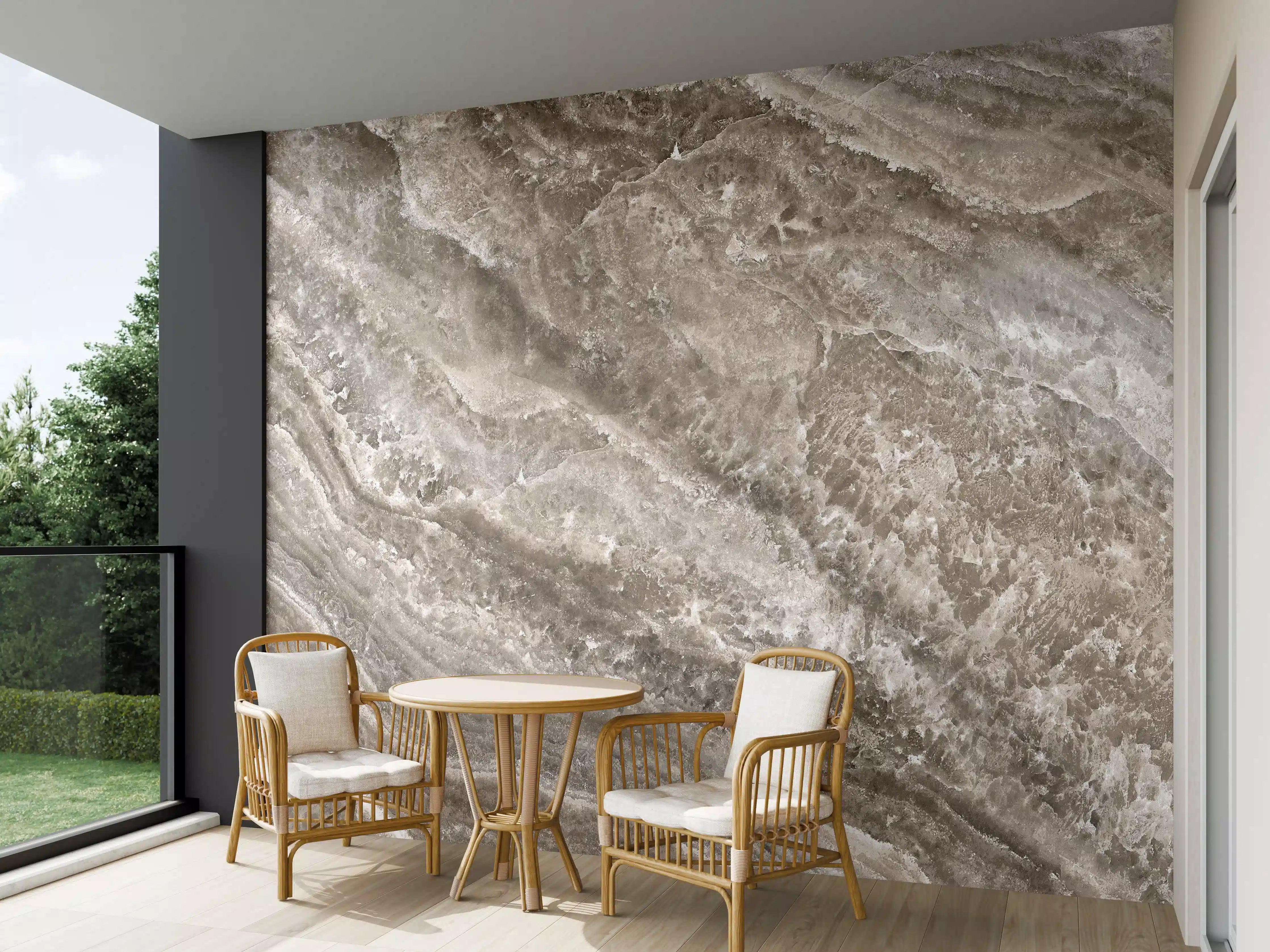 Wandverkleidung außen - Onyx Marmortextur