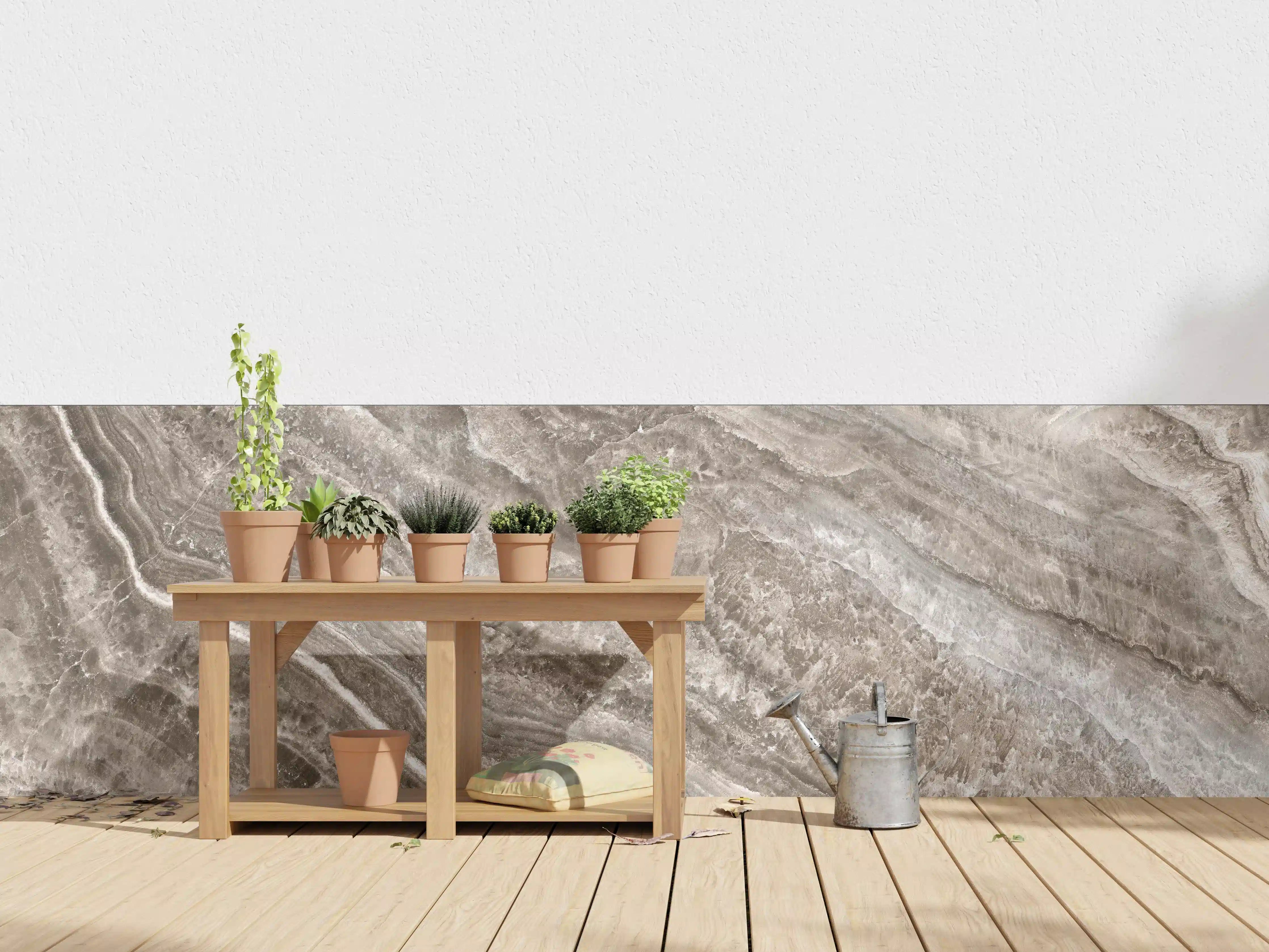 Wandverkleidung außen - Onyx Marmortextur