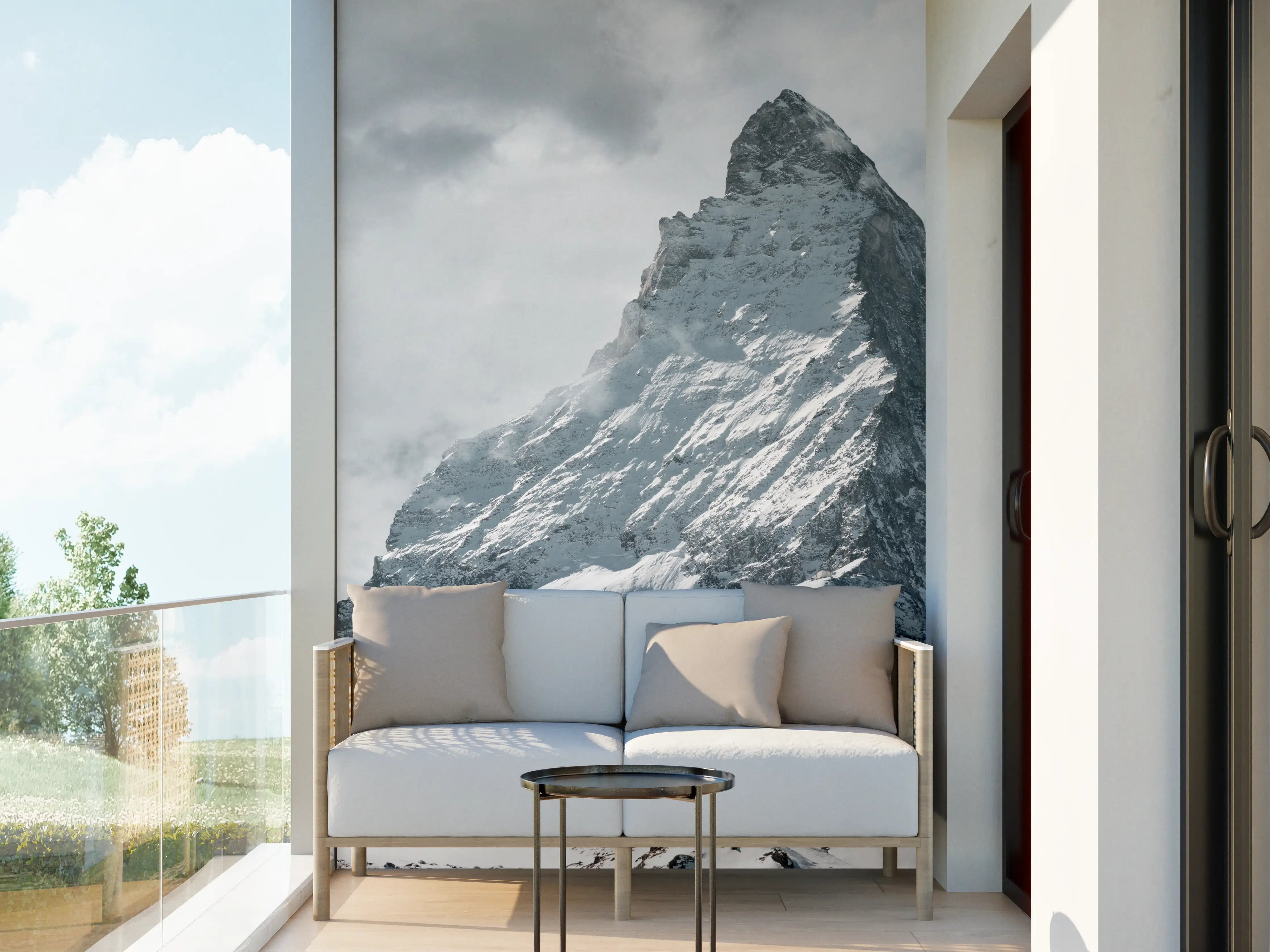 Wandverkleidung außen - Panorama - Majestätischer Matterhorn - Alpen