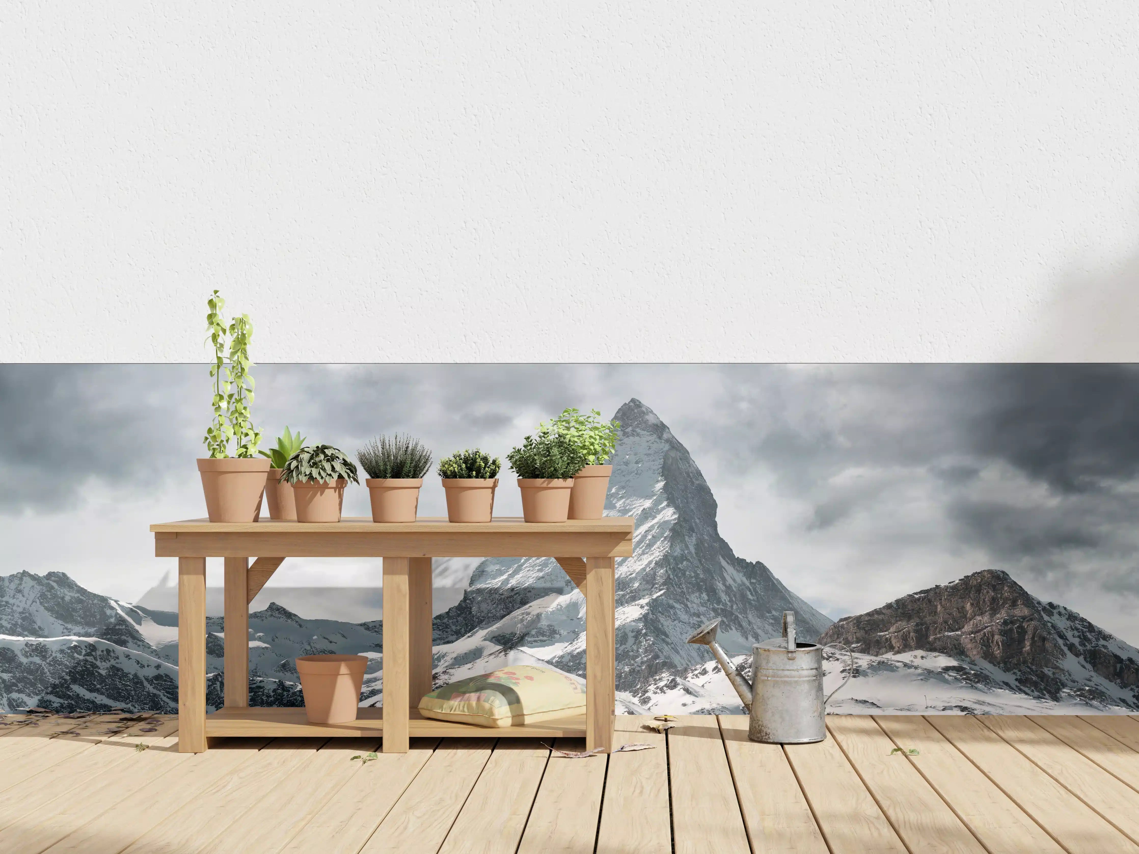 Wandverkleidung außen - Panorama - Majestätischer Matterhorn - Alpen