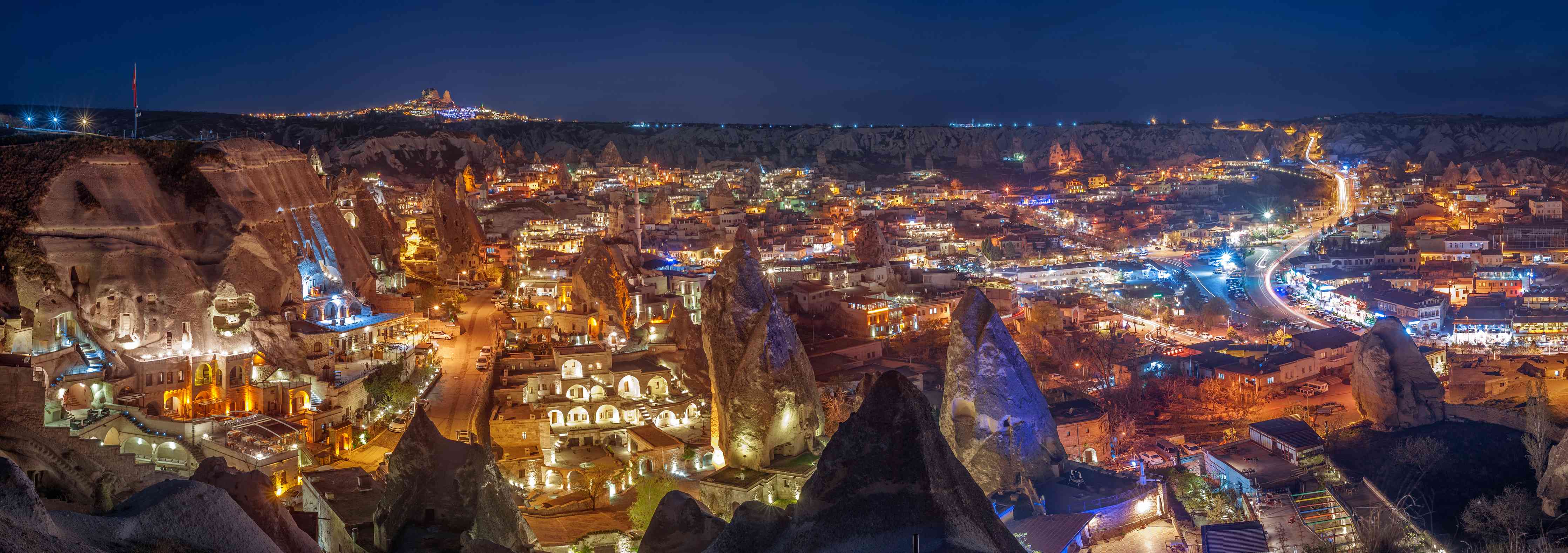 Wandverkleidung außen-Panorama auf Göreme - Kapadokien