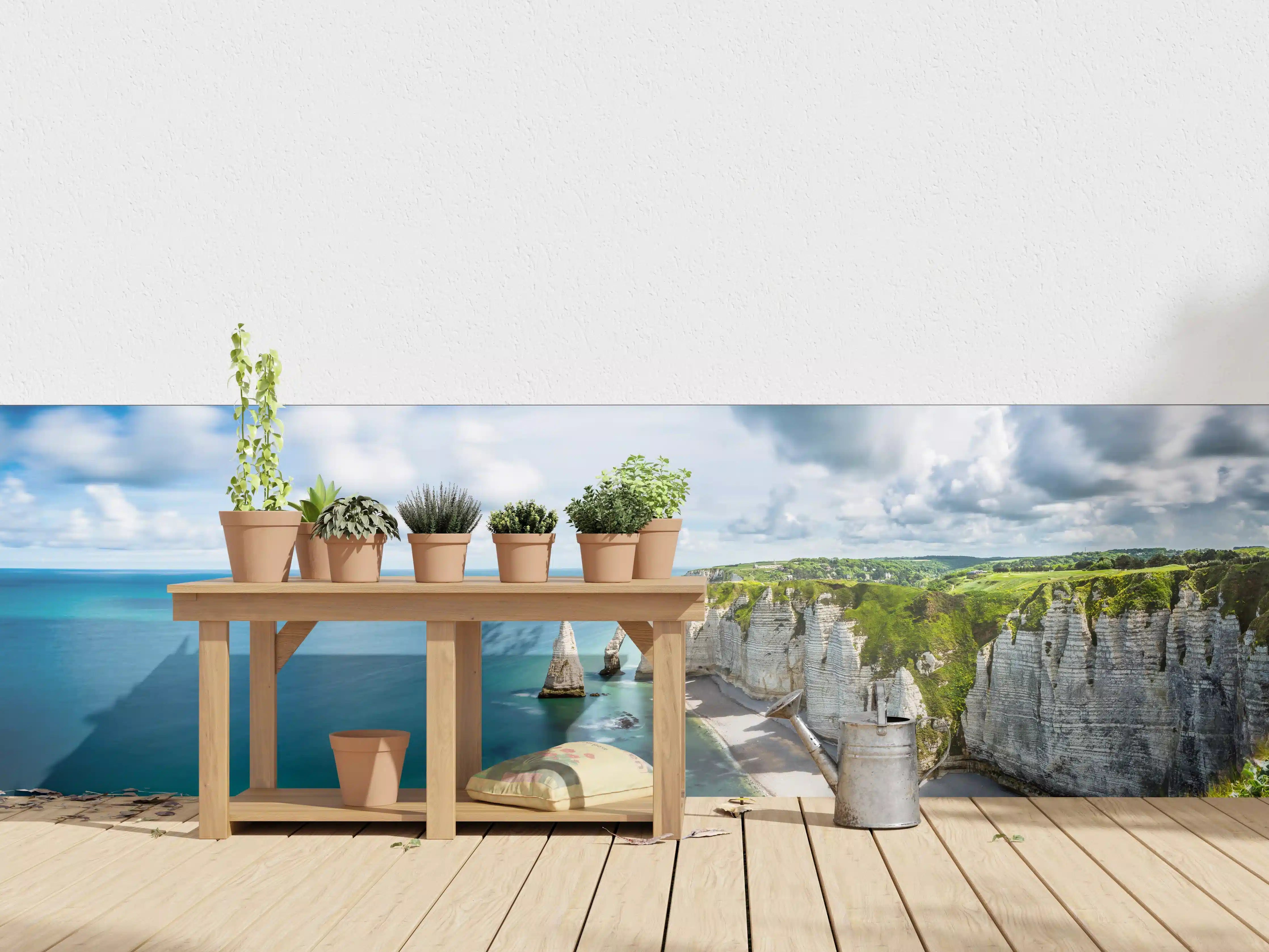 Wandverkleidung außen - Panorama in Etretat - Normandie