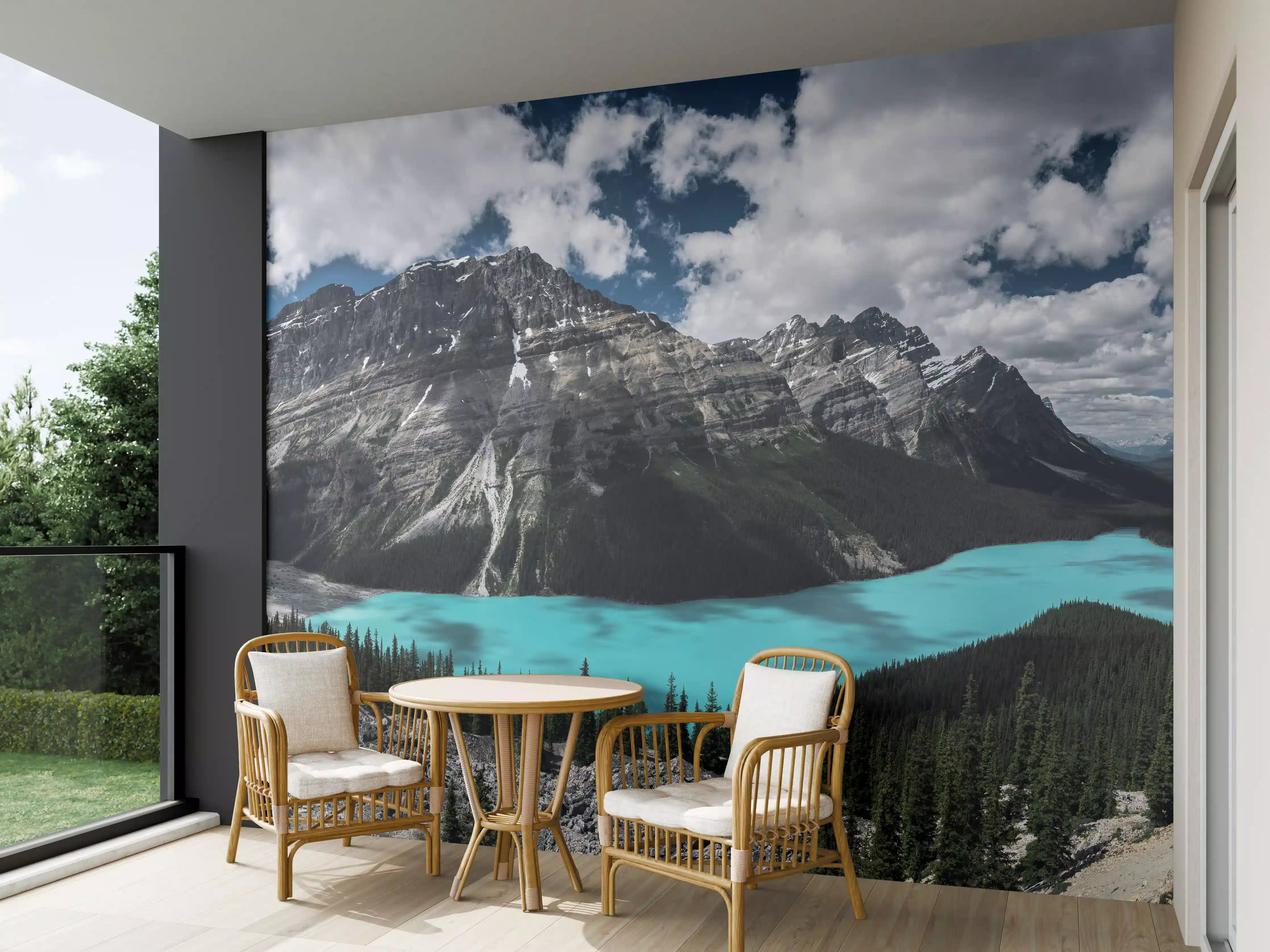 Wandverkleidung außen - Panorama von Banff National Park (Kanada)