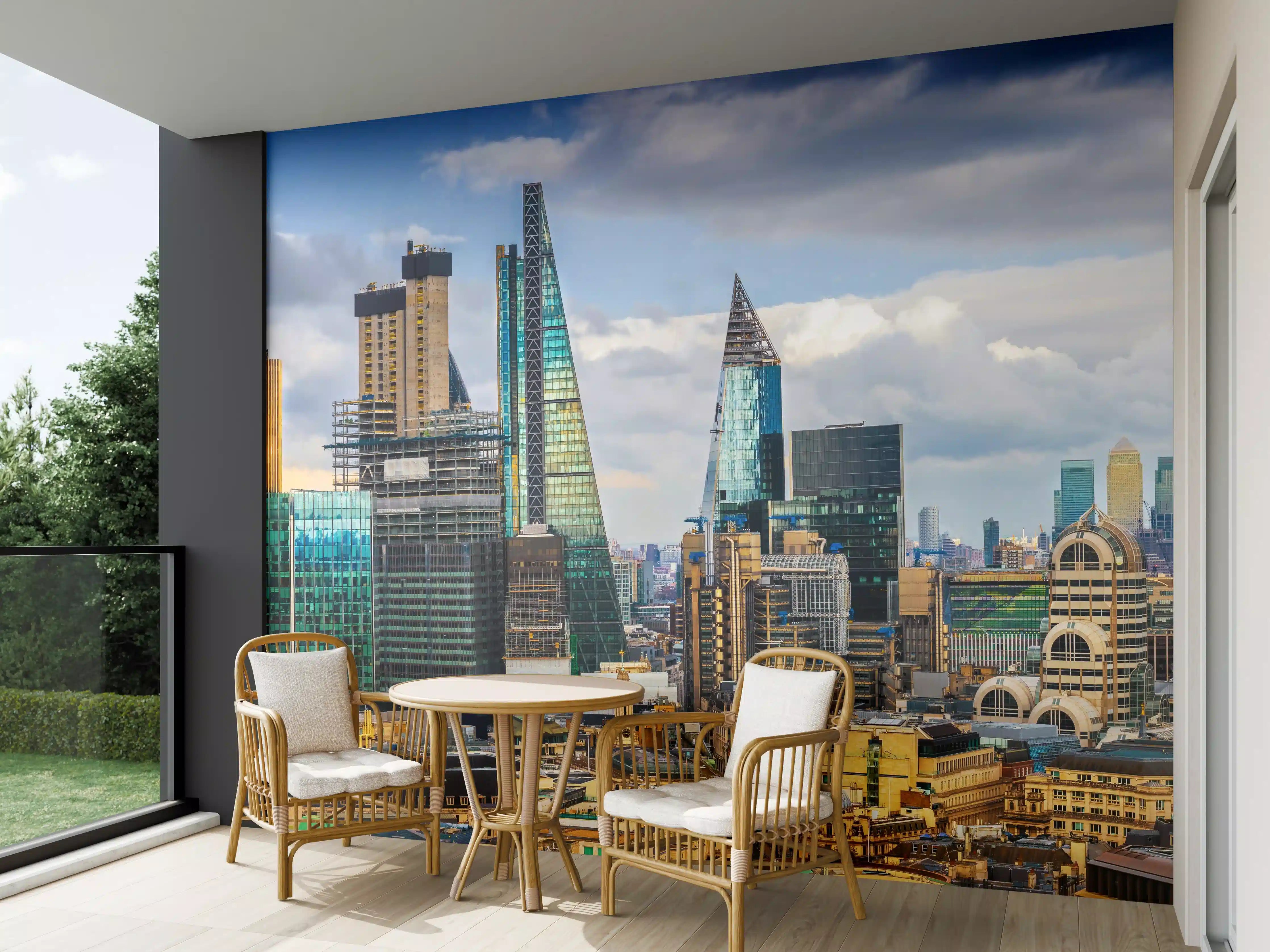 Wandverkleidung außen - Panorama von London