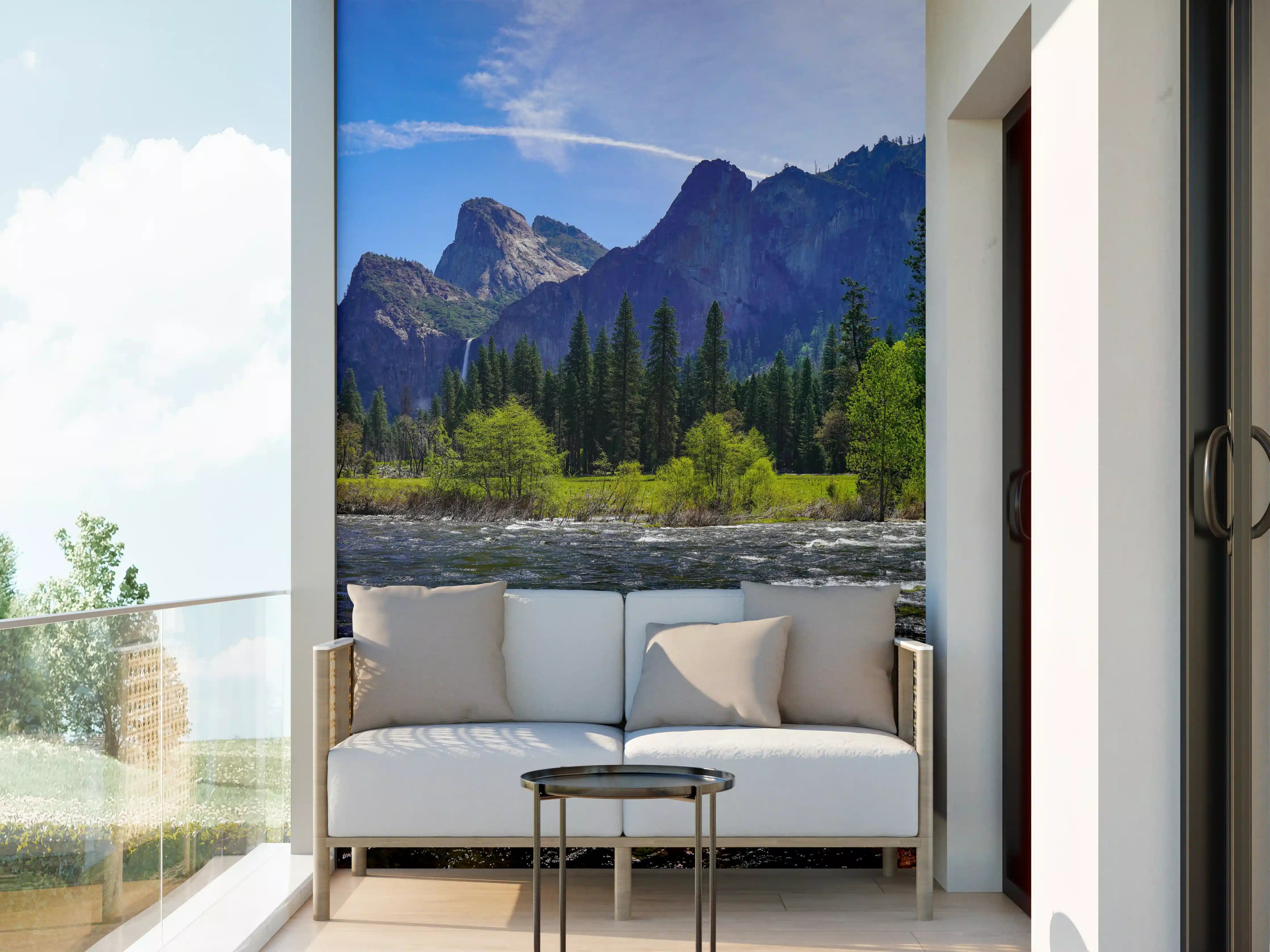 Wandverkleidung außen - Panoramablick im Yosemite-Nationalpark