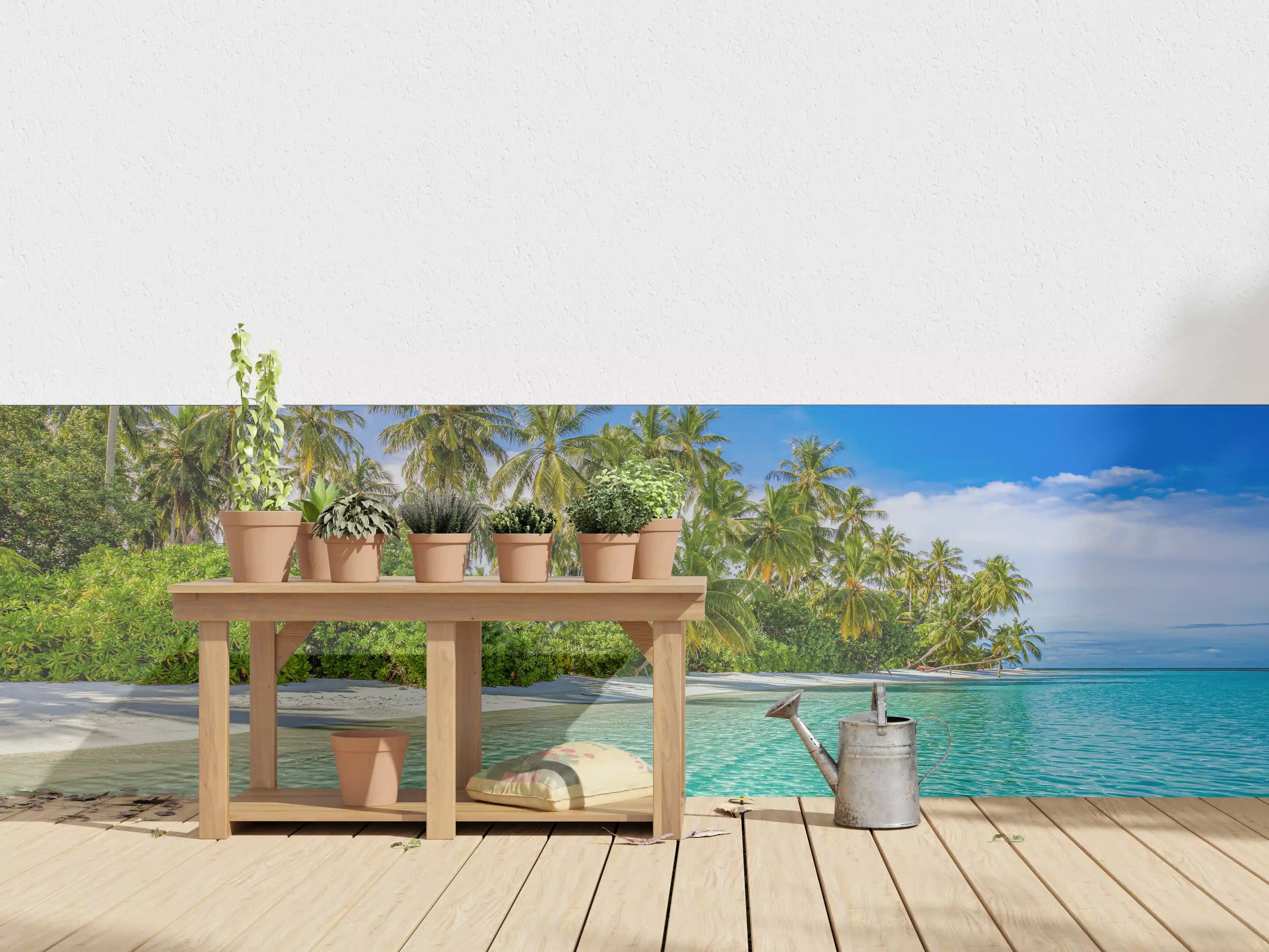 Wandverkleidung außen - Paradiesische Insel